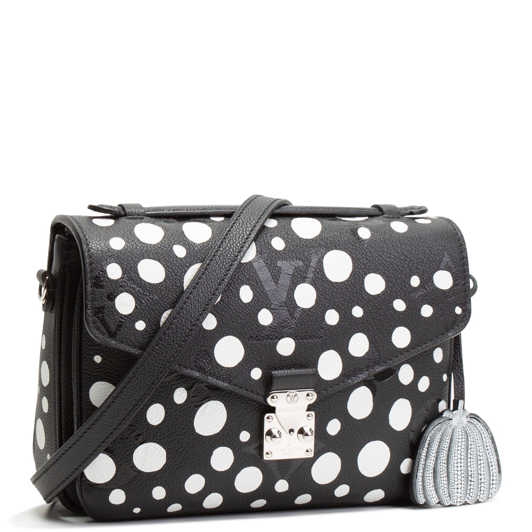 LOUIS VUITTON x Yayoi Kusama Limited Edition Infinity Dots Pochette Metis Shoulder Bag - Black