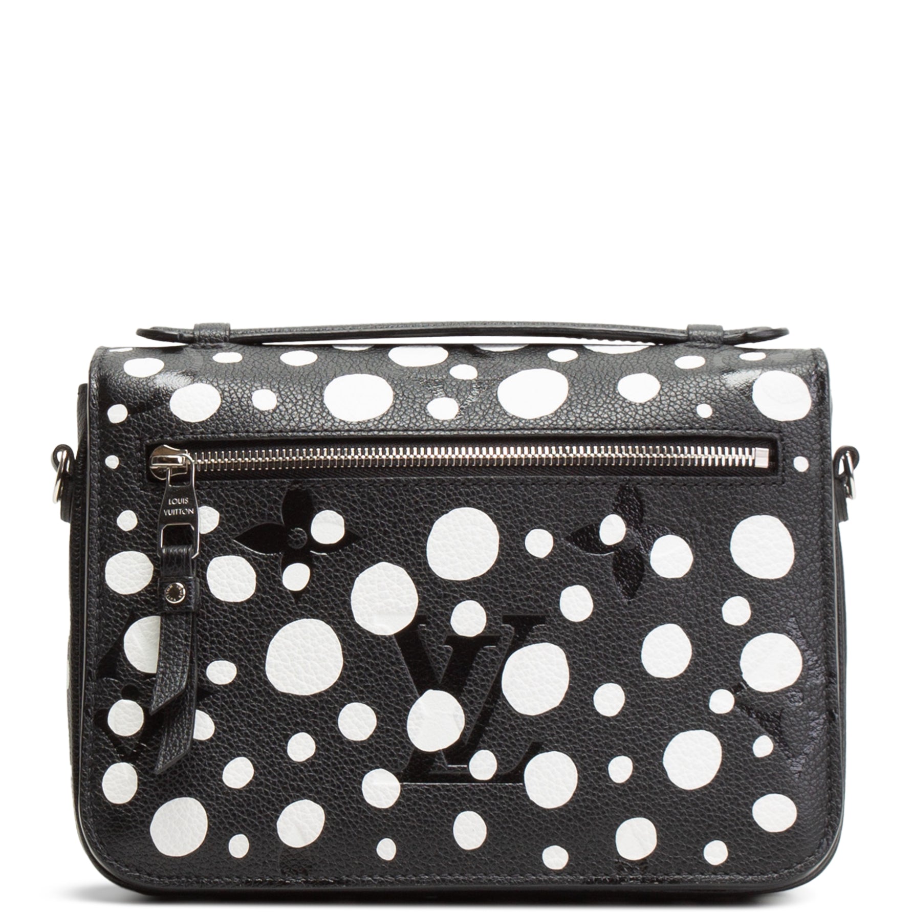 LOUIS VUITTON x Yayoi Kusama Limited Edition Infinity Dots Pochette Metis Shoulder Bag - Black