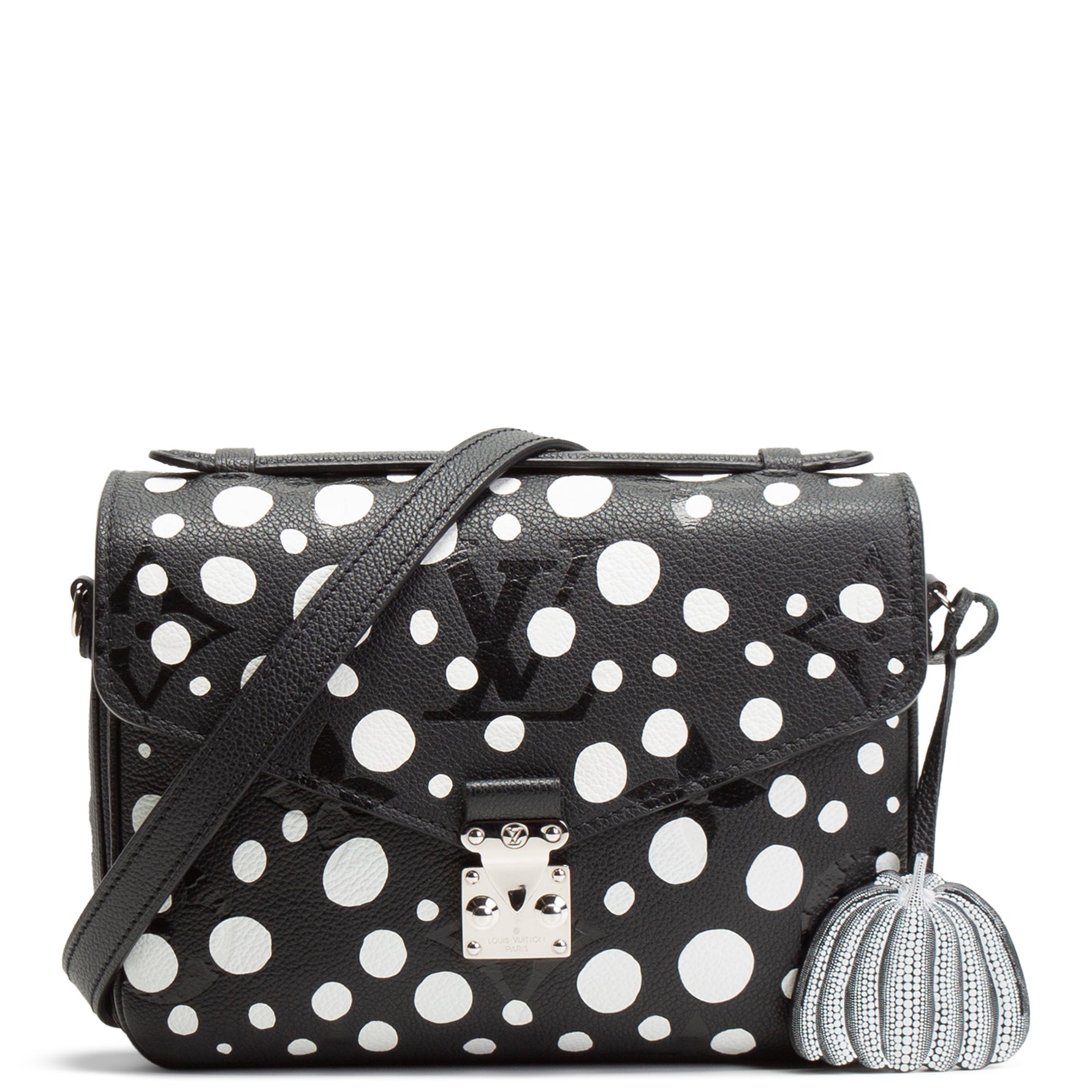 LOUIS VUITTON x Yayoi Kusama Limited Edition Infinity Dots Pochette Metis Shoulder Bag - Black