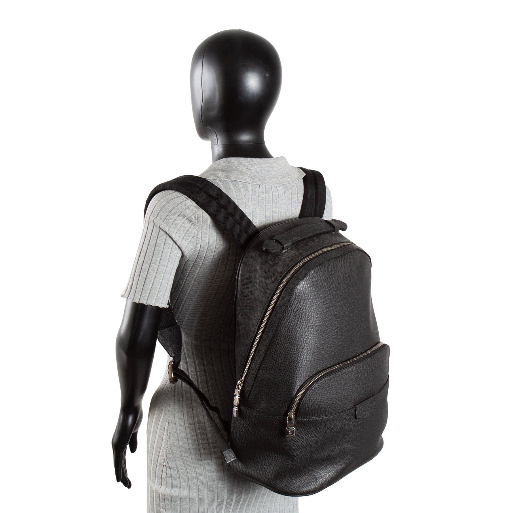 LOUIS VUITTON Taiga Anton Backpack - Black