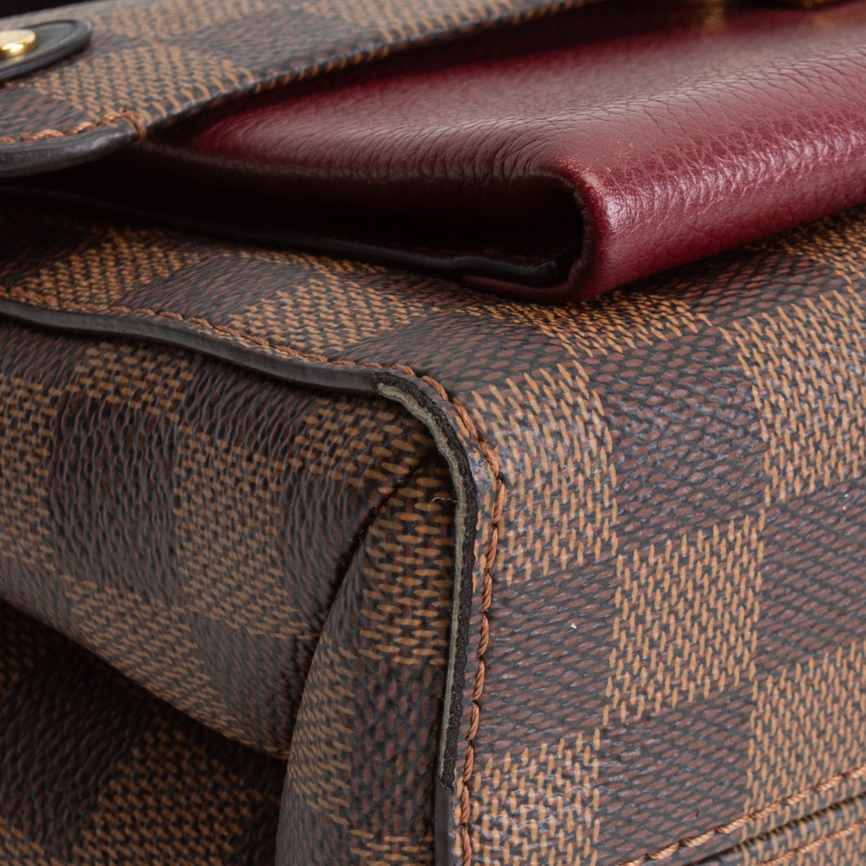 LOUIS VUITTON Vavin PM Damier Ebene - Burgundy