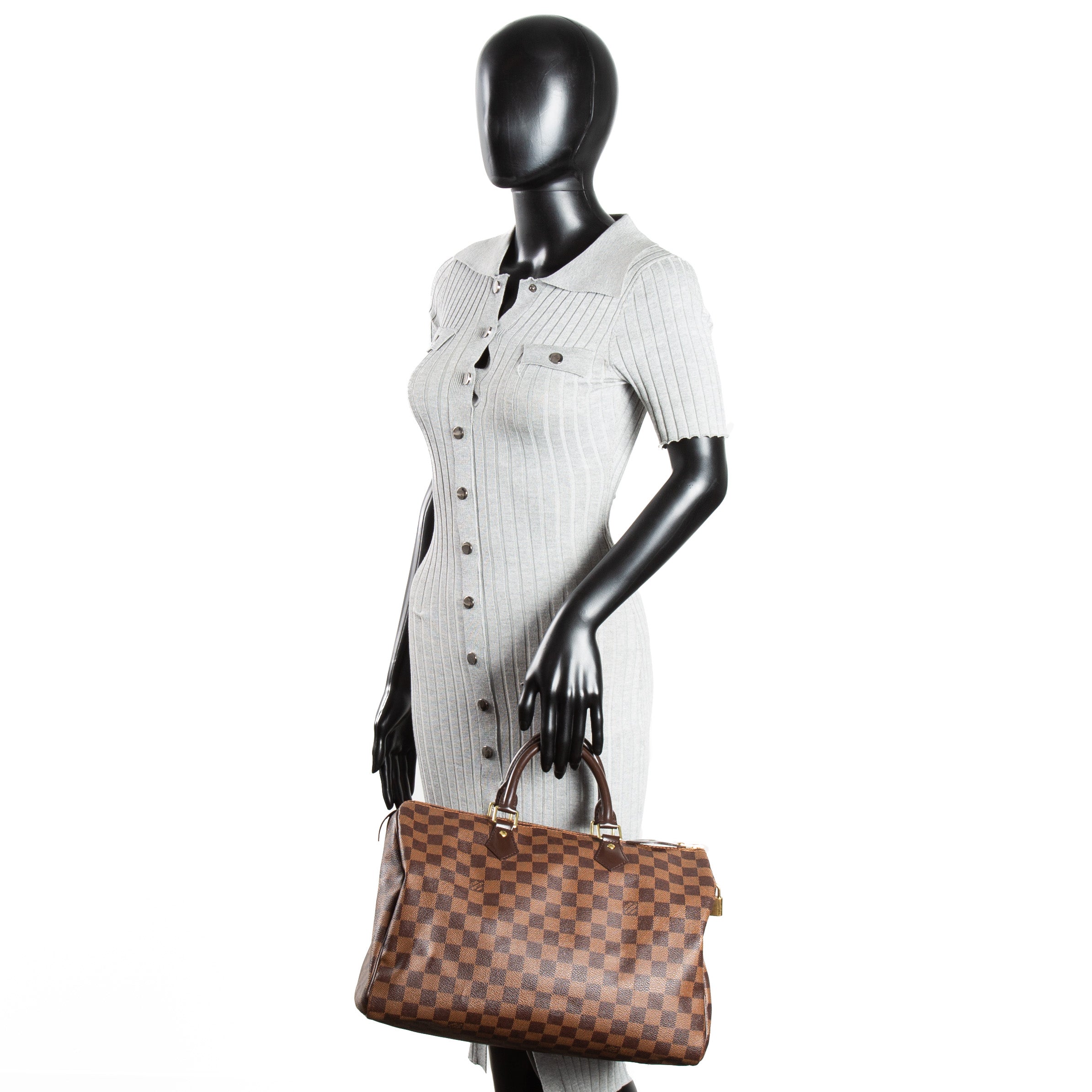 LOUIS VUITTON Damier Ebene Speedy 35