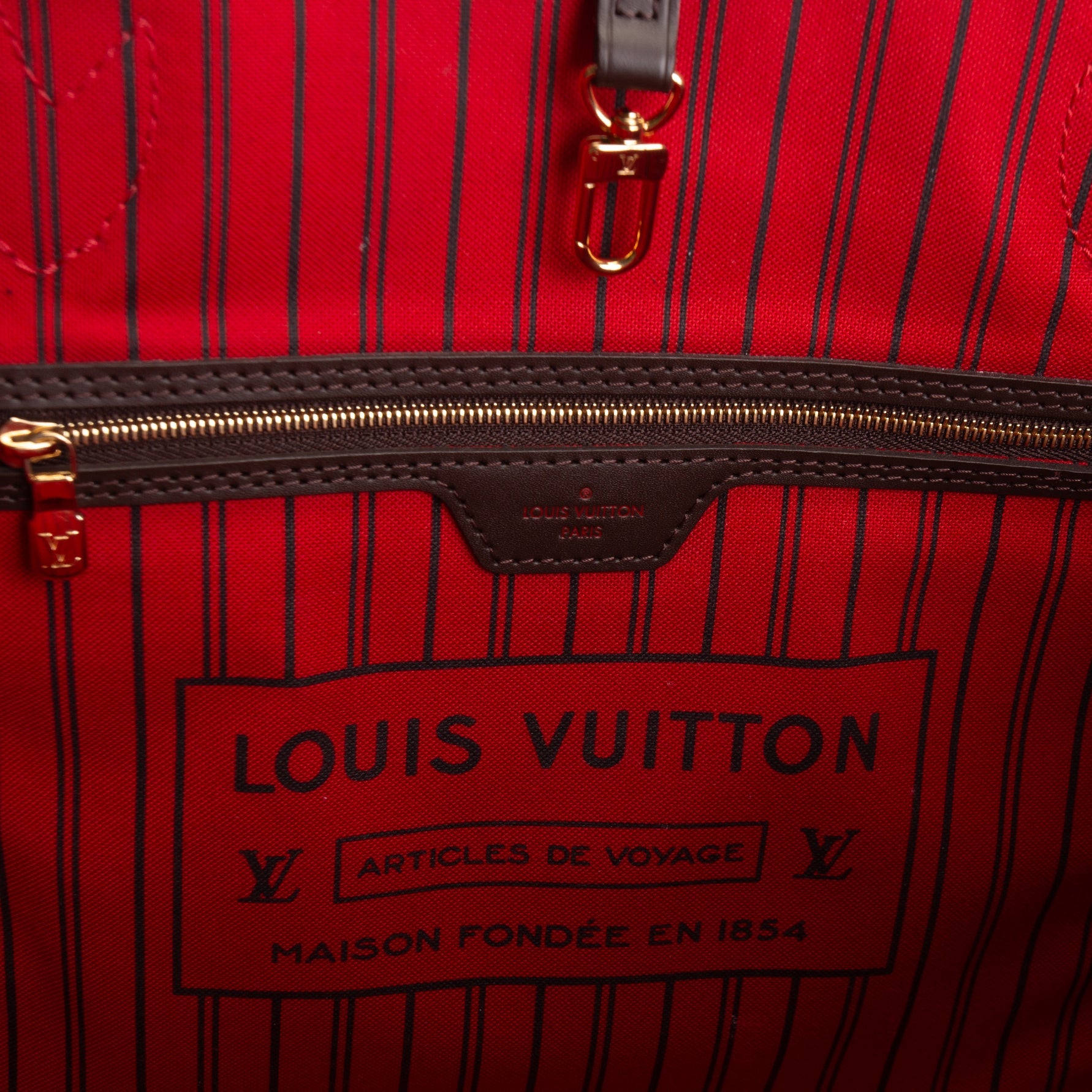LOUIS VUITTON Damier Ebene Neverfull MM w/ pouch OUTLET FINAL SALE