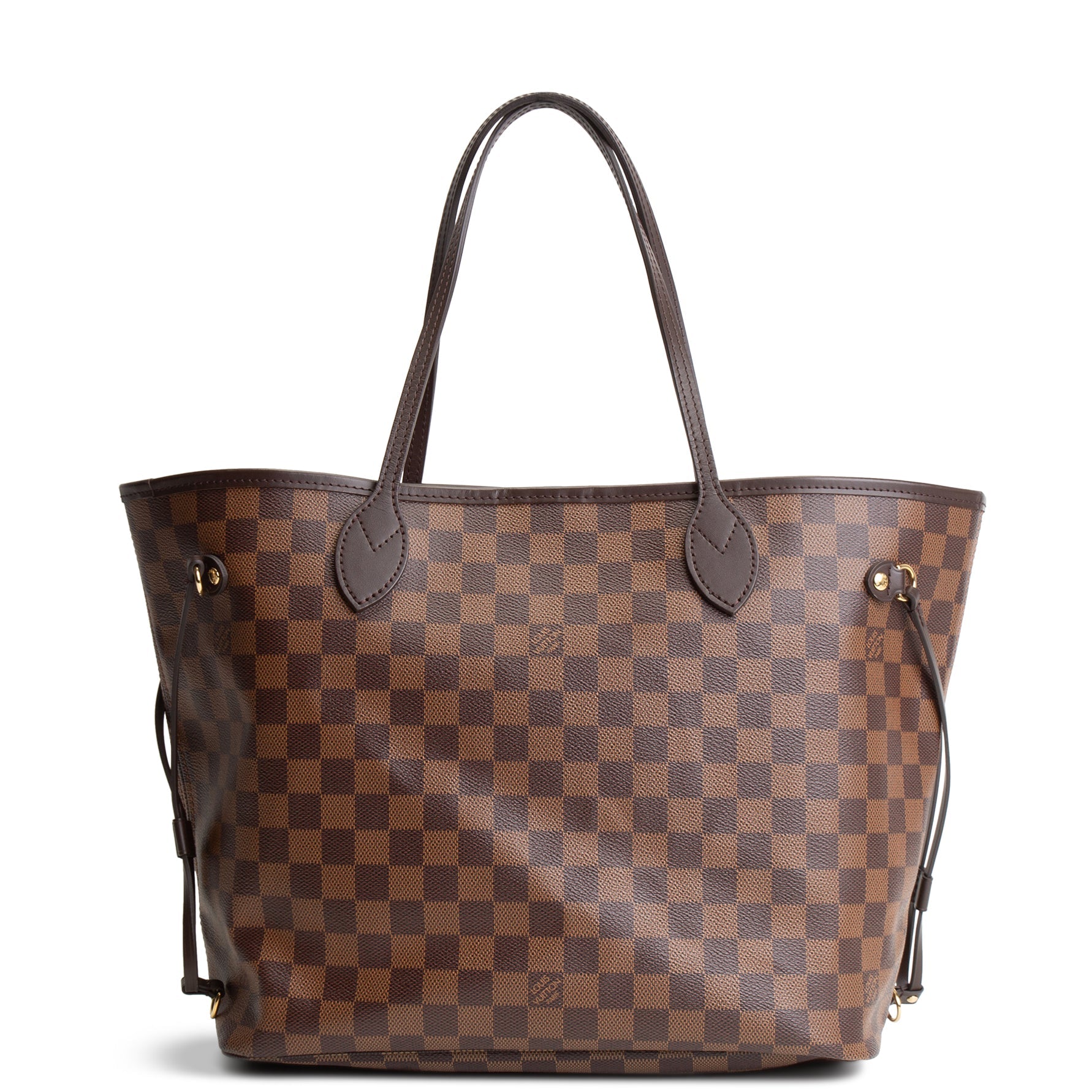 LOUIS VUITTON Damier Ebene Neverfull MM w/ pouch OUTLET FINAL SALE