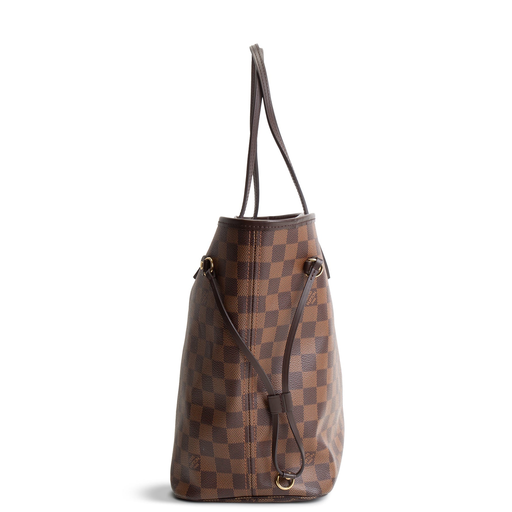 LOUIS VUITTON Damier Ebene Neverfull MM w/ pouch OUTLET FINAL SALE