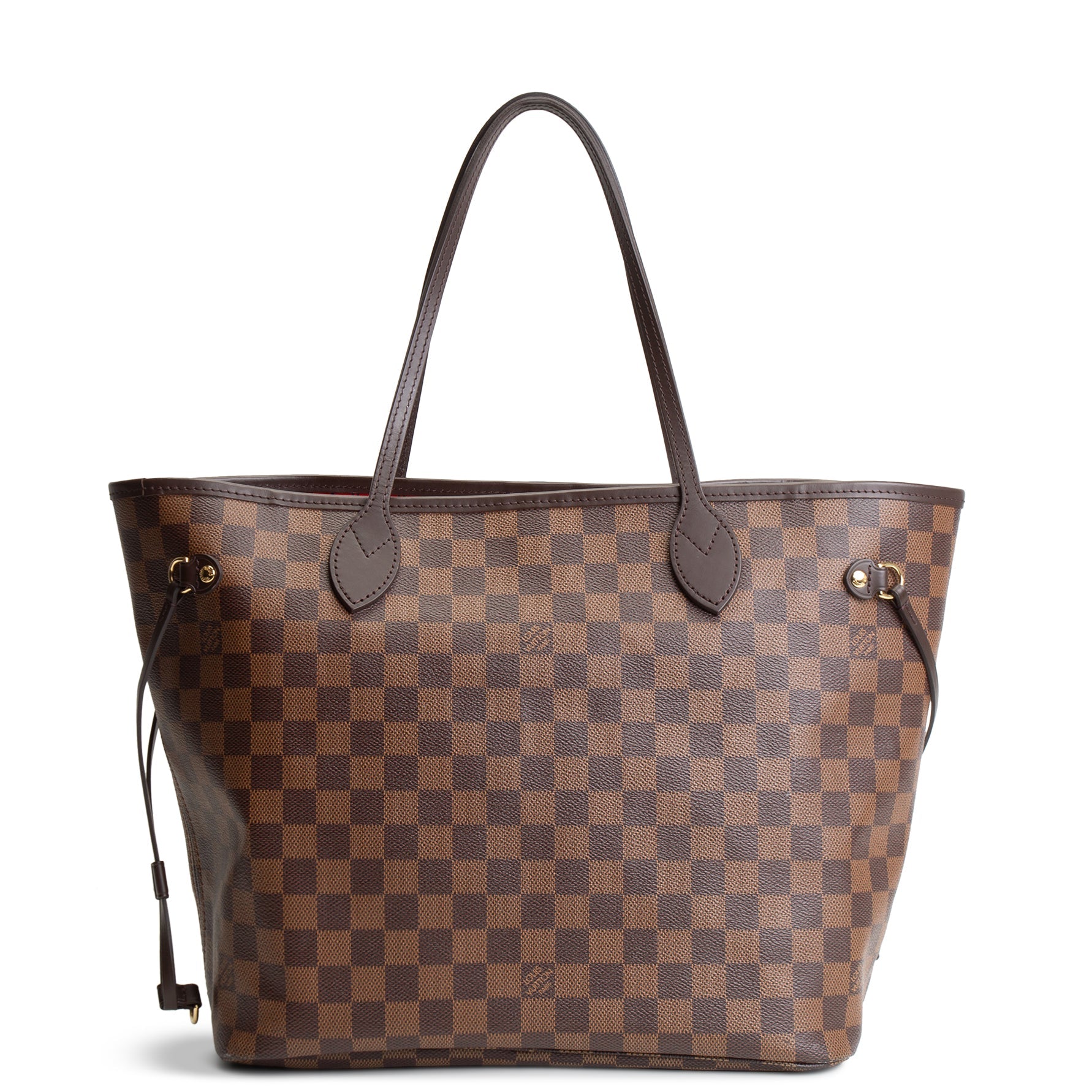 LOUIS VUITTON Damier Ebene Neverfull MM w/ pouch OUTLET FINAL SALE