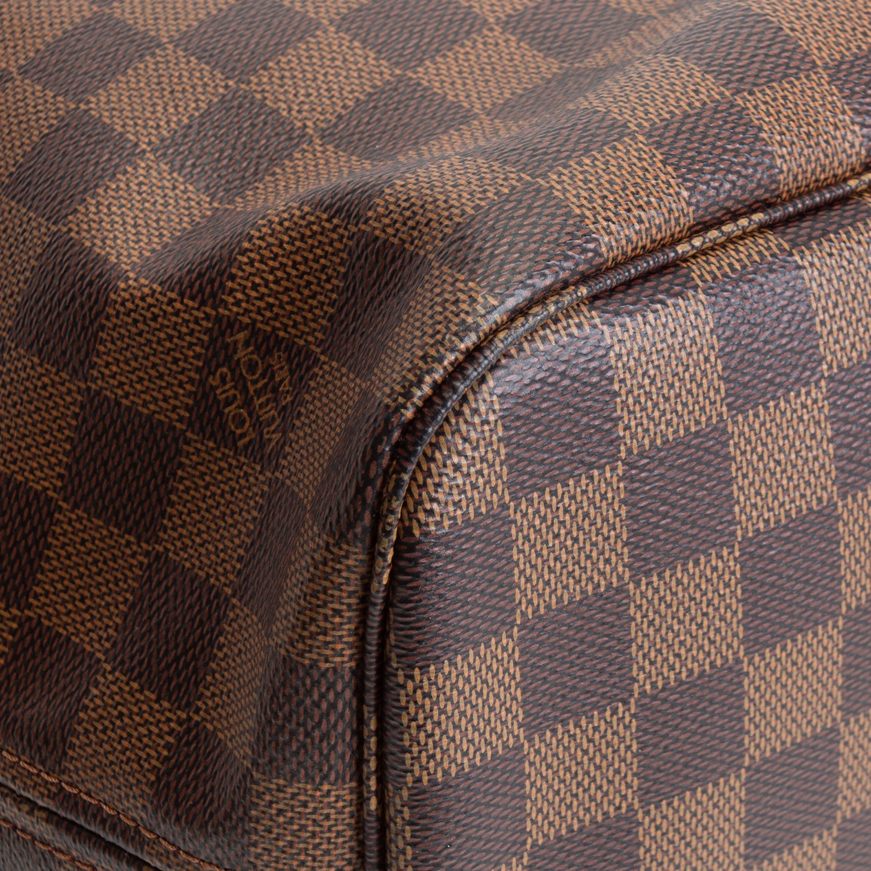 LOUIS VUITTON Damier Ebene Neverfull MM w/ pouch OUTLET FINAL SALE