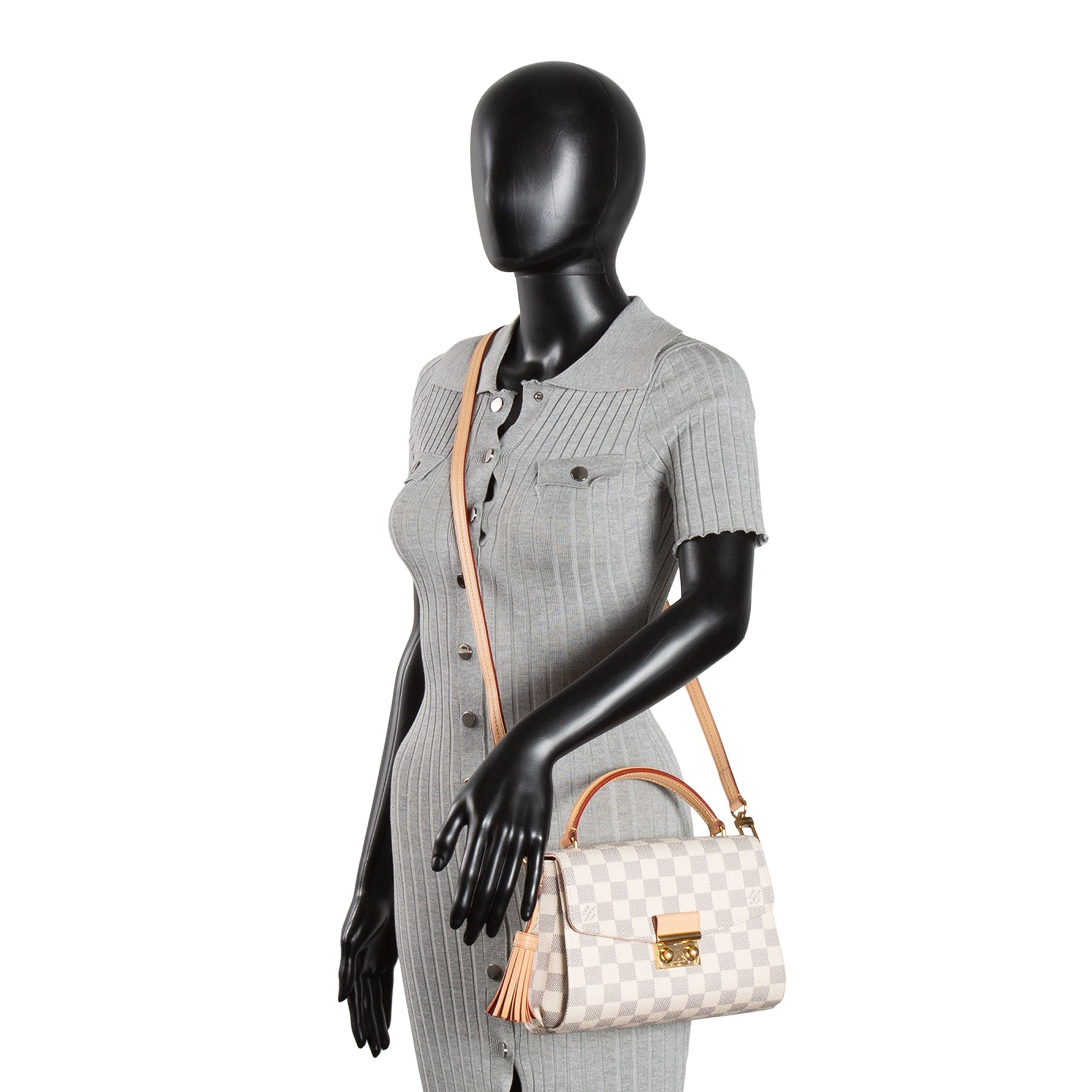 LOUIS VUITTON Damier Azur Croisette Shoulder Bag