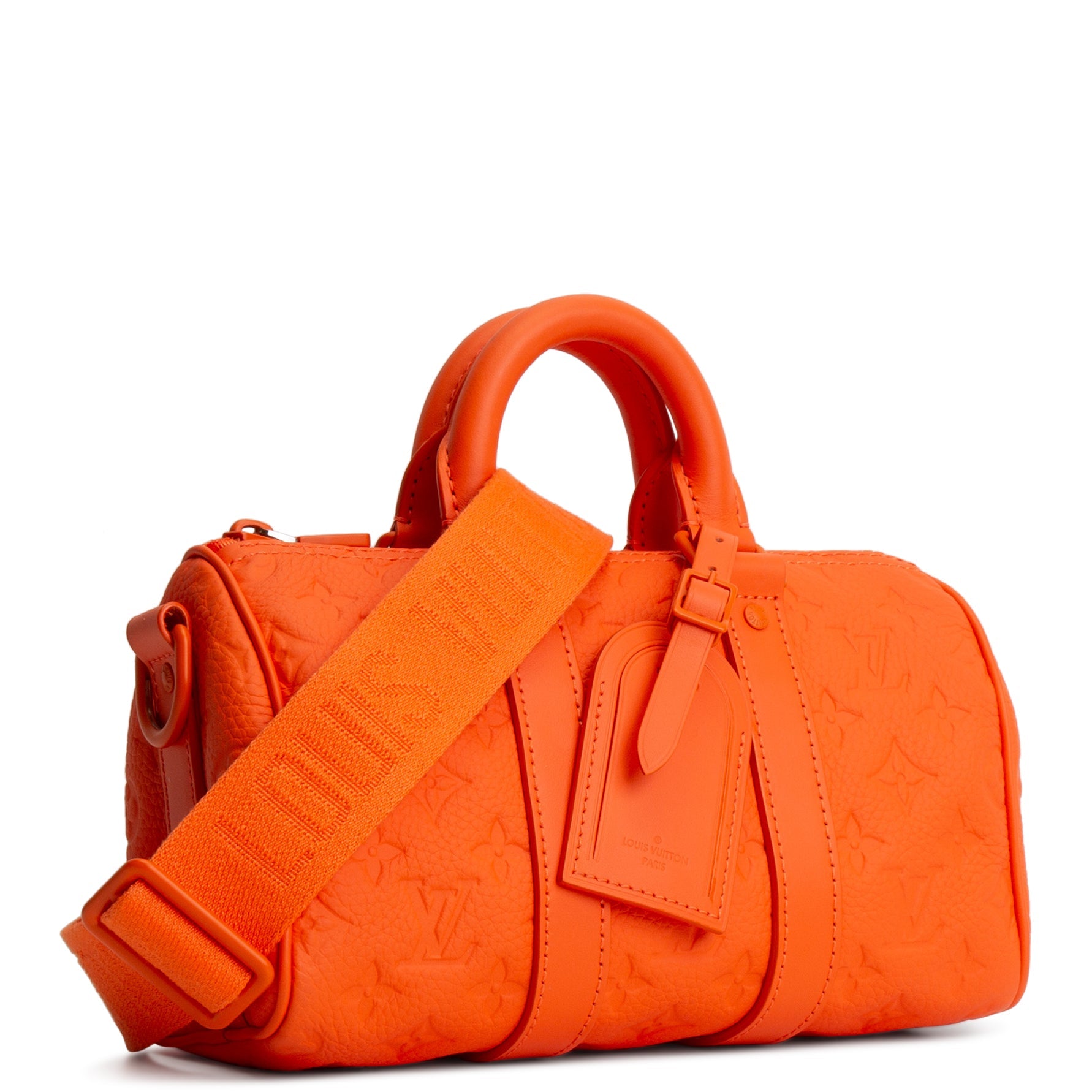 LOUIS VUITTON Taurillon Keepall Bandouliere 25 - Orange