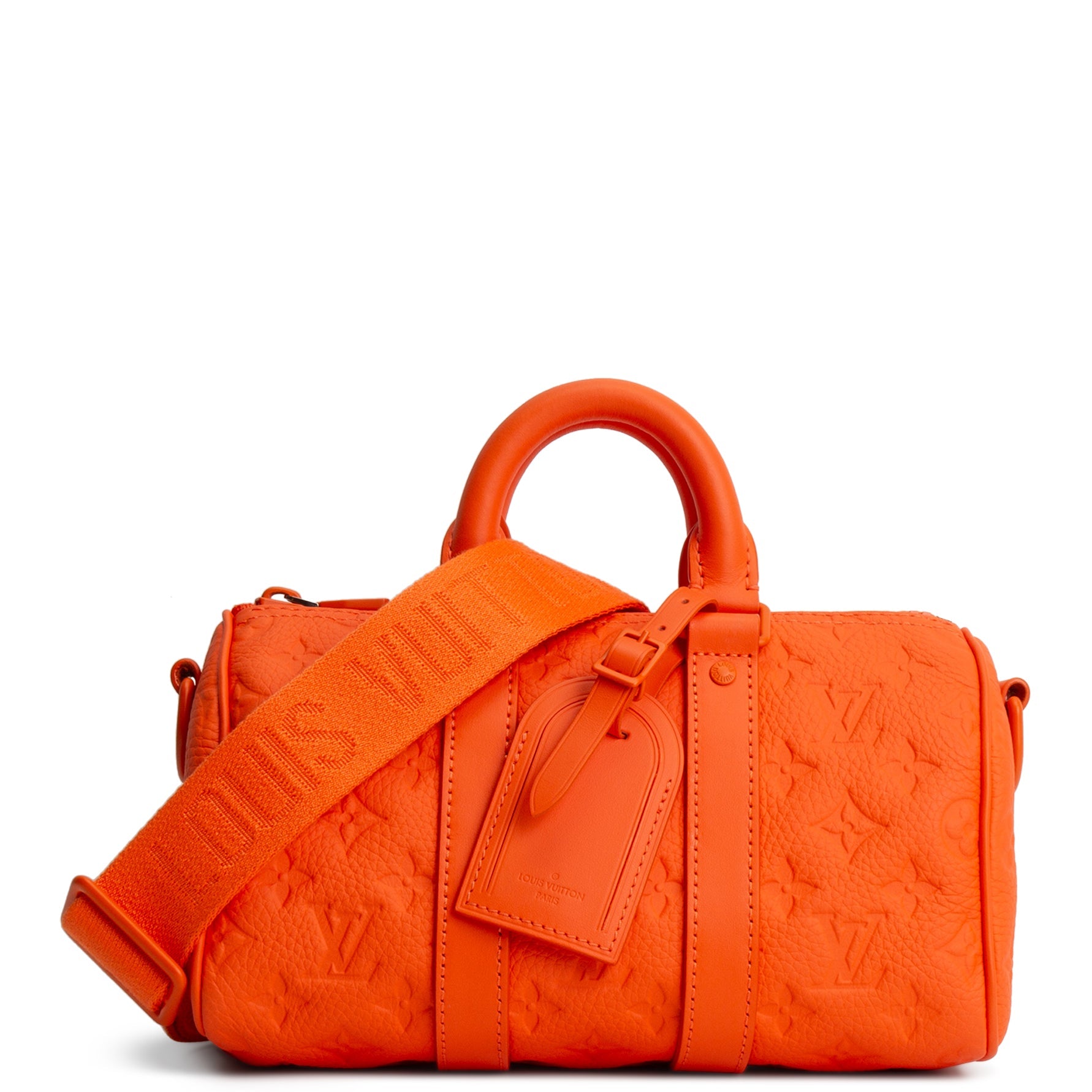 LOUIS VUITTON Taurillon Keepall Bandouliere 25 - Orange