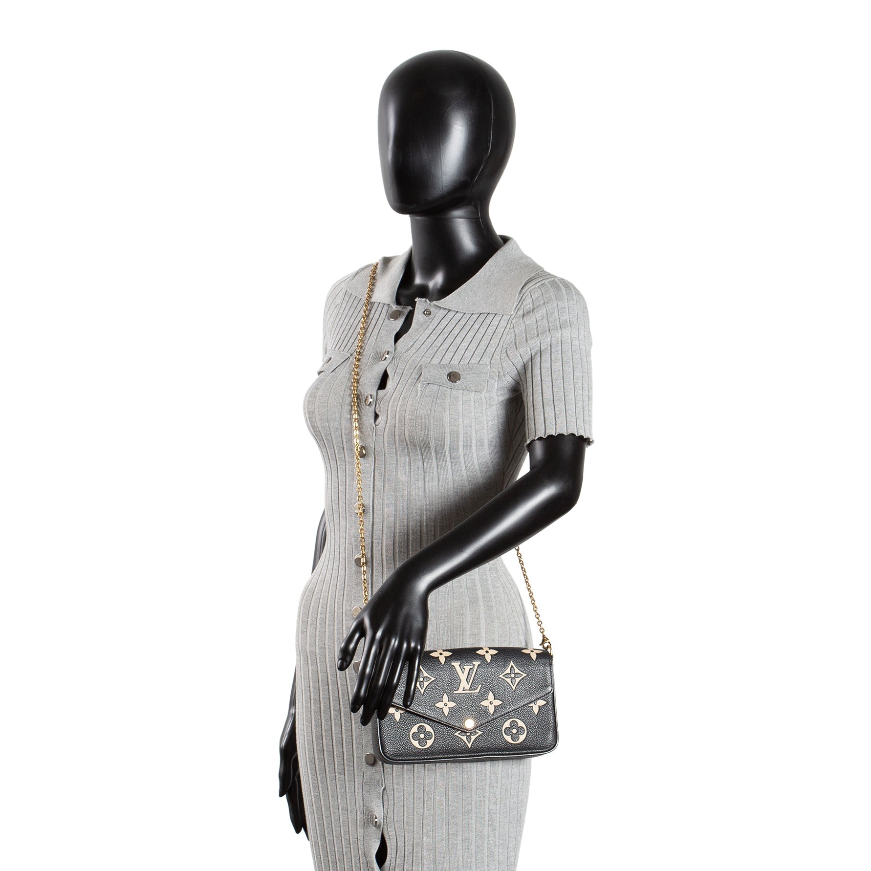 LOUIS VUITTON Giant Monogram Felicie Pochette - Bicolor OULET FINAL SALE