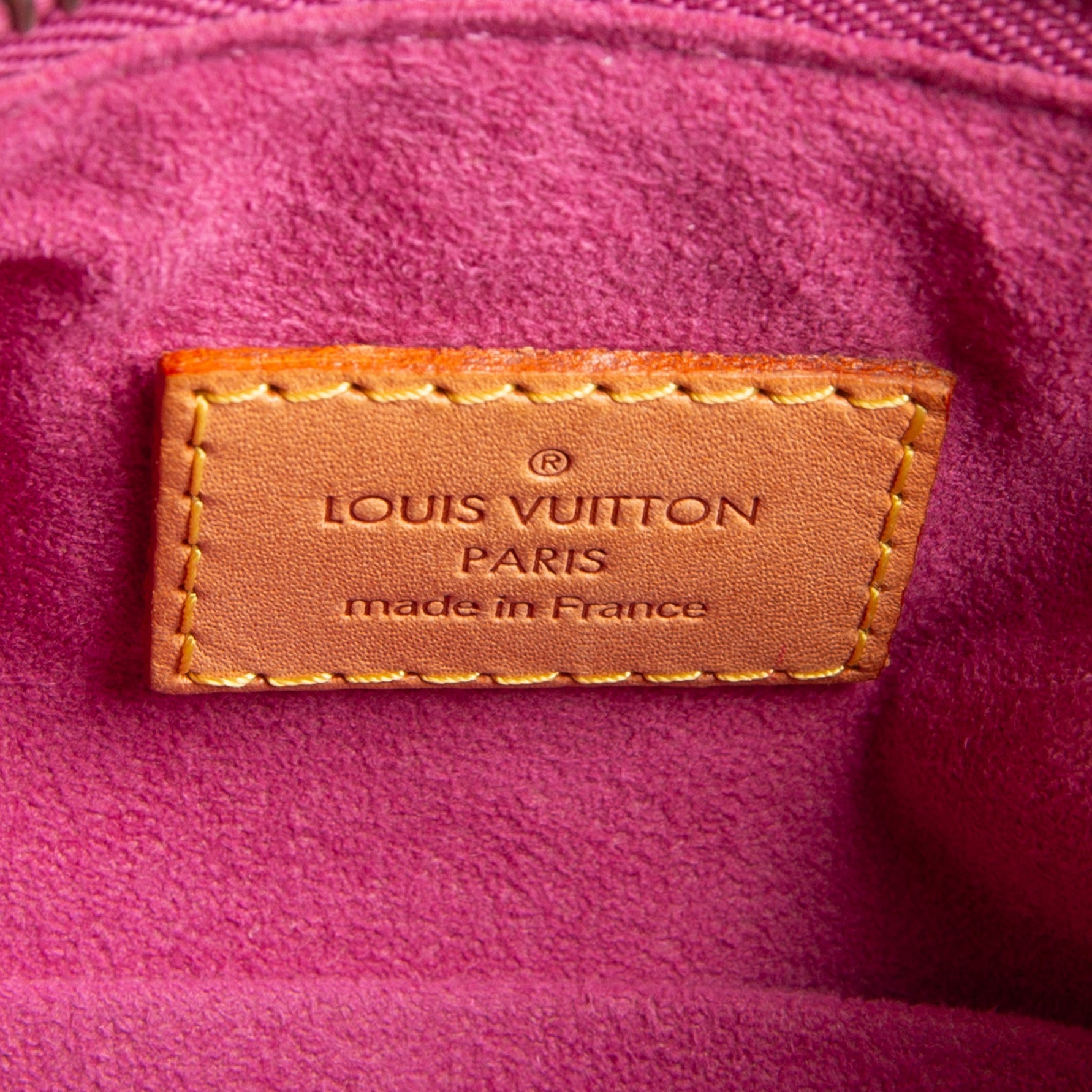 LOUIS VUITTON Vintage Monogram Denim Baggy PM - Pink