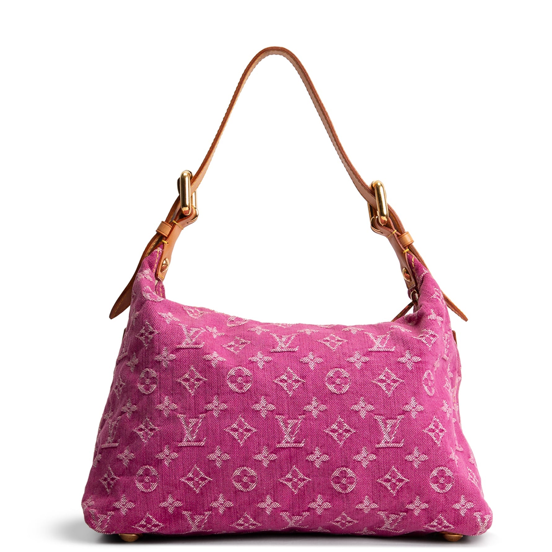 LOUIS VUITTON Vintage Monogram Denim Baggy PM - Pink