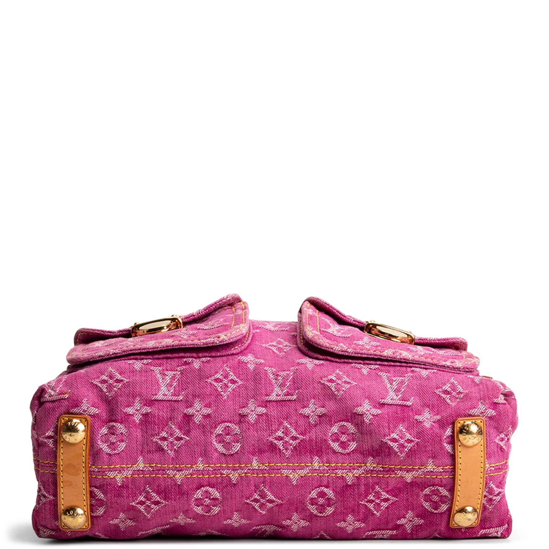 LOUIS VUITTON Vintage Monogram Denim Baggy PM - Pink