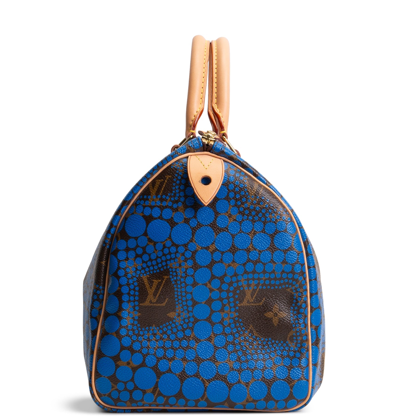 LOUIS VUITTON x Yayoi Kusama Blue Infinity Dots Monogram Speedy 30