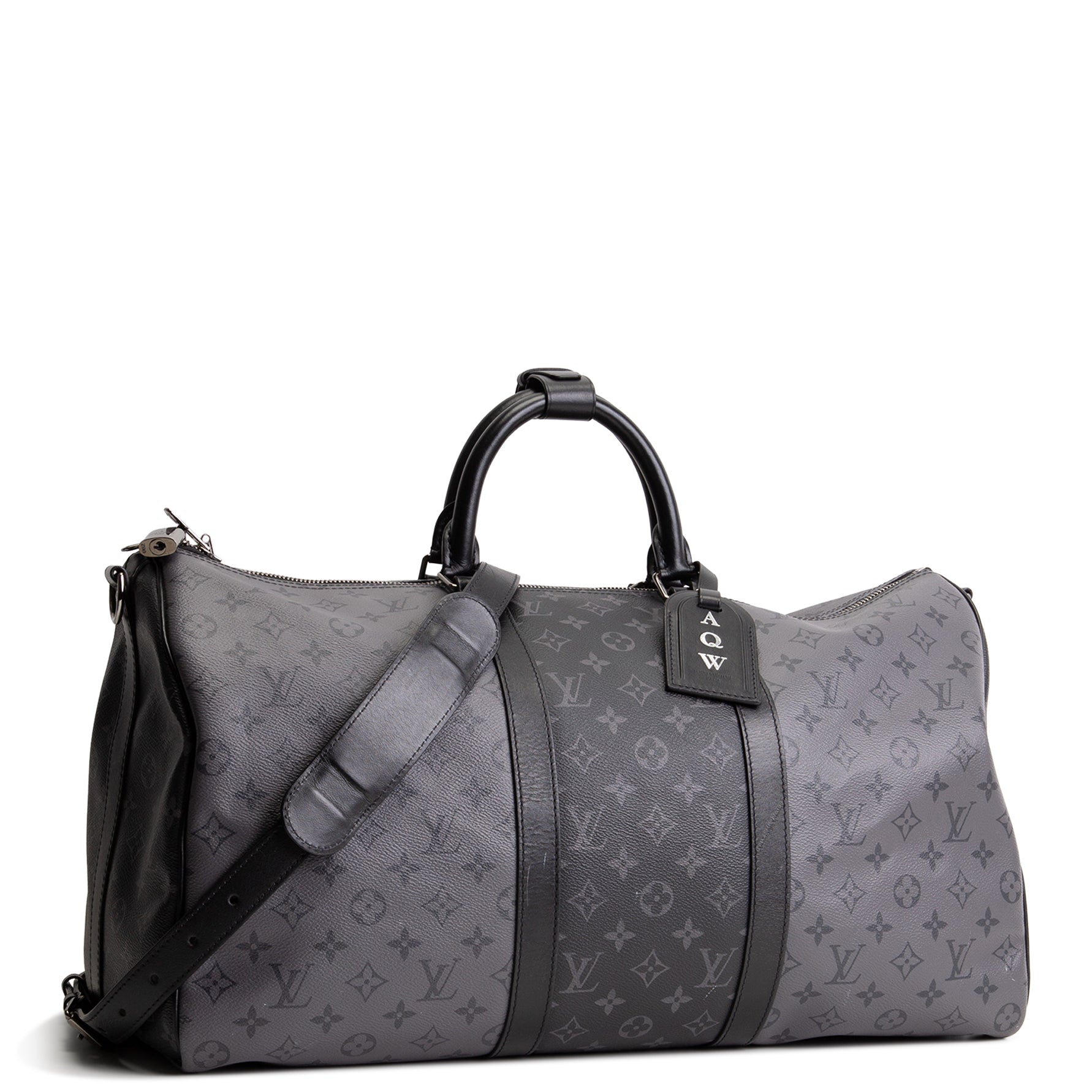 LOUIS VUITTON Monogram Eclipse Keepall Bandouliere 50