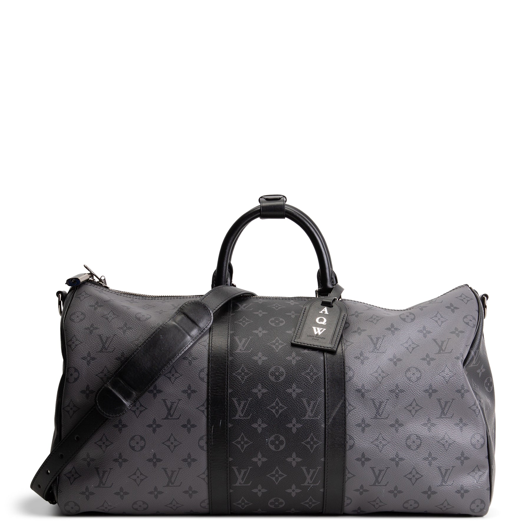LOUIS VUITTON Monogram Eclipse Keepall Bandouliere 50