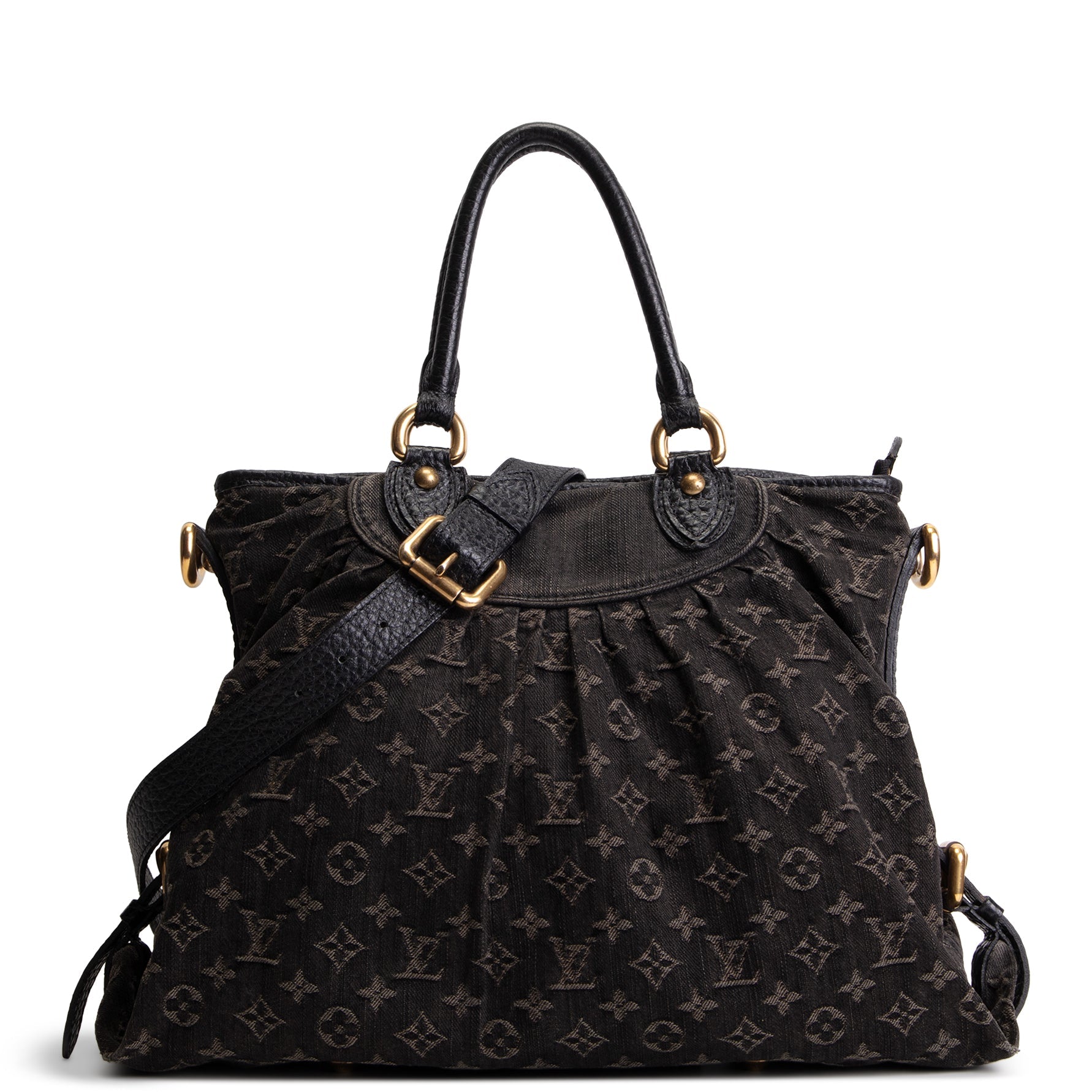 LOUIS VUITTON Monogram Denim Neo Cabby MM - Charcoal