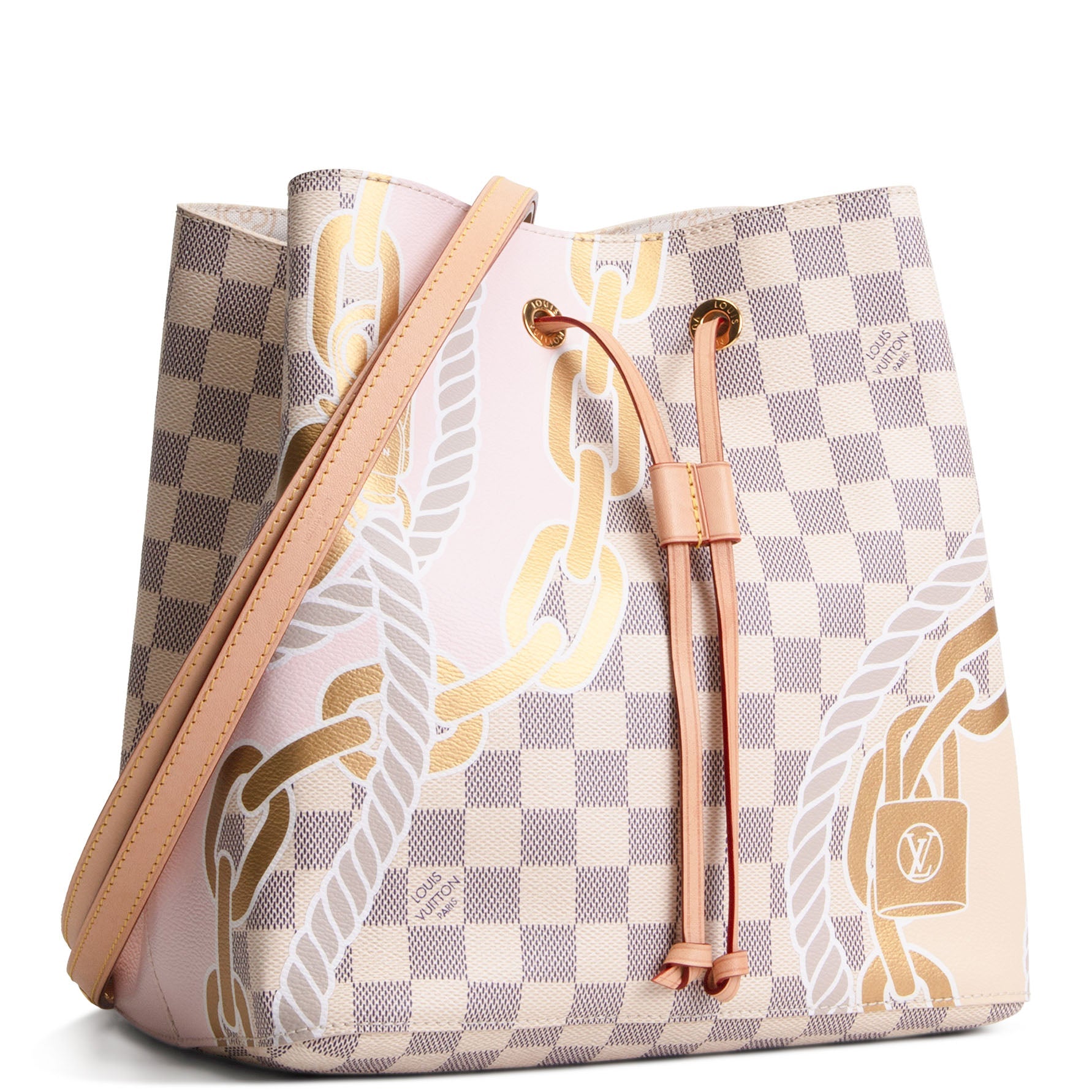 LOUIS VUITTON Damier Azur Nautical NeoNoe Bucket Bag MM