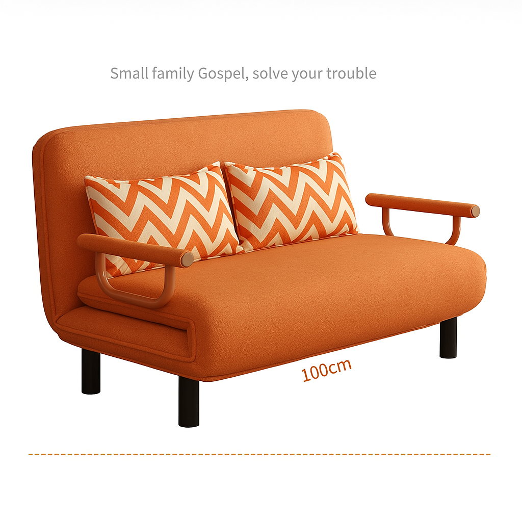 PRACTICAL FOLDING SOFA BED LEISURE LOUNGER