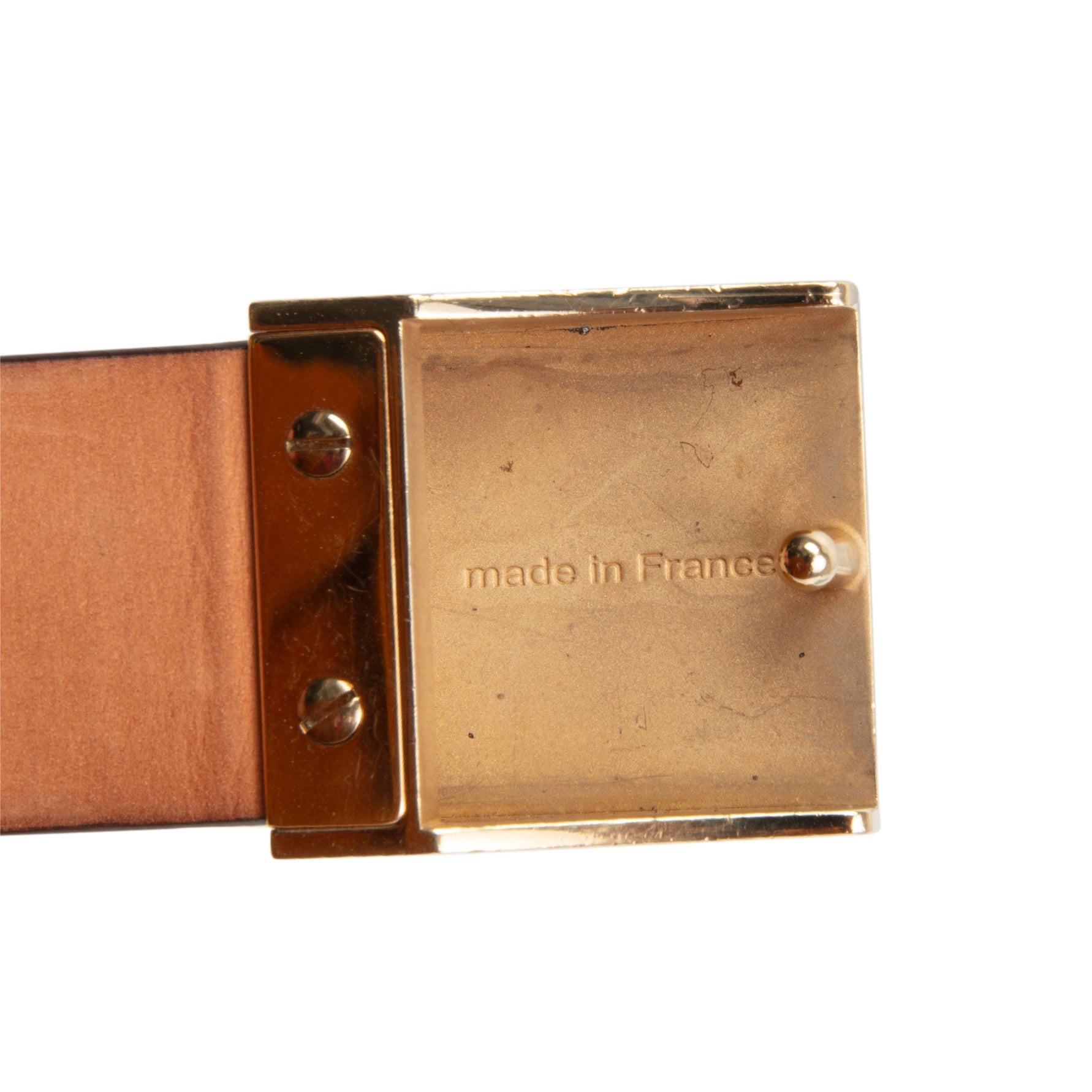 LOUIS VUITTON Vintage Ceinture Carre Belt Monogram