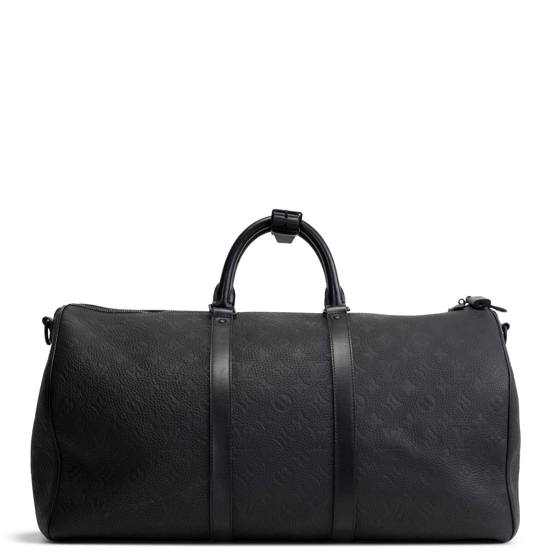 LOUIS VUITTON Taurillon Keepall Bandouliere 50 - Black
