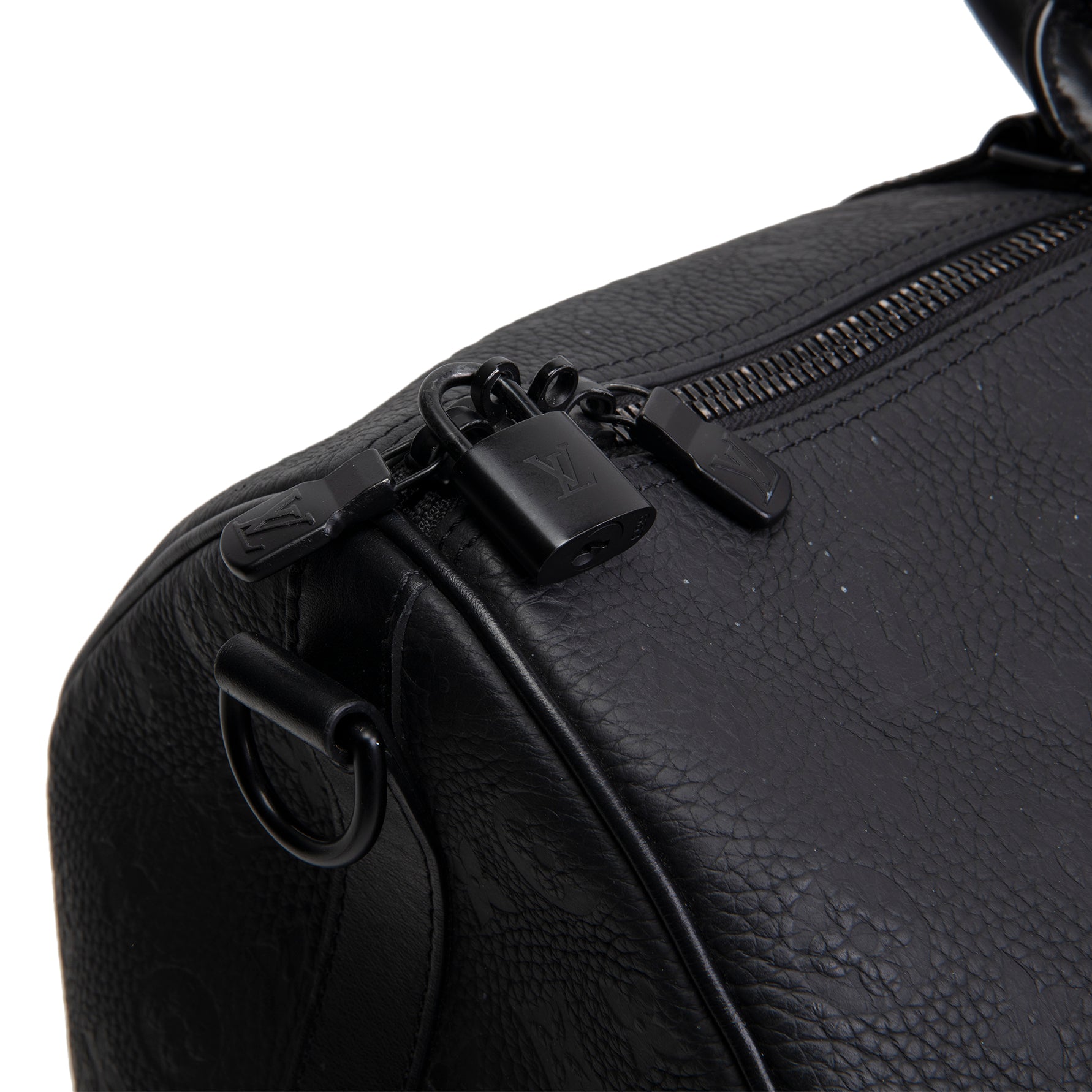 LOUIS VUITTON Taurillon Keepall Bandouliere 50 - Black
