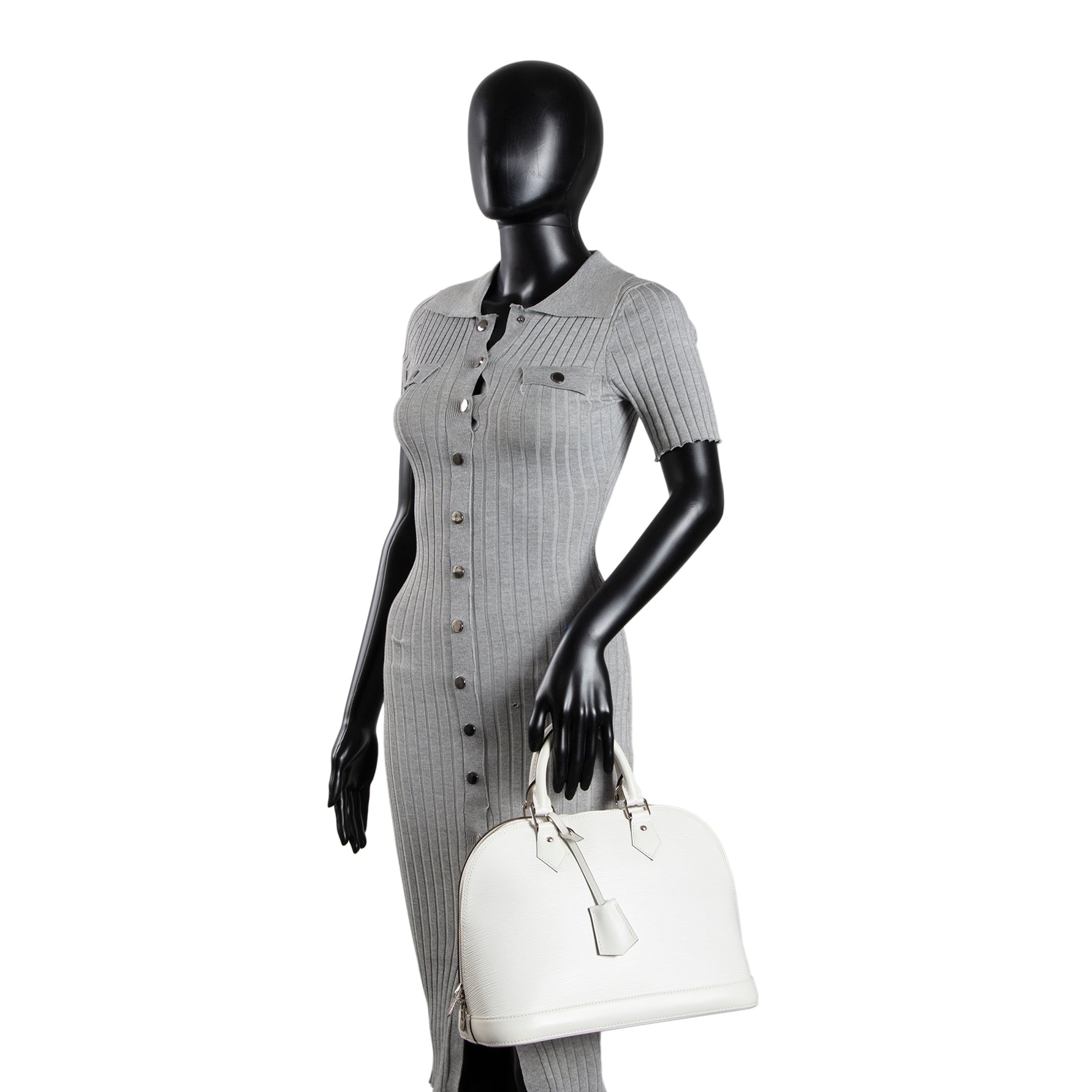 LOUIS VUITTON Alma MM Gris Epi