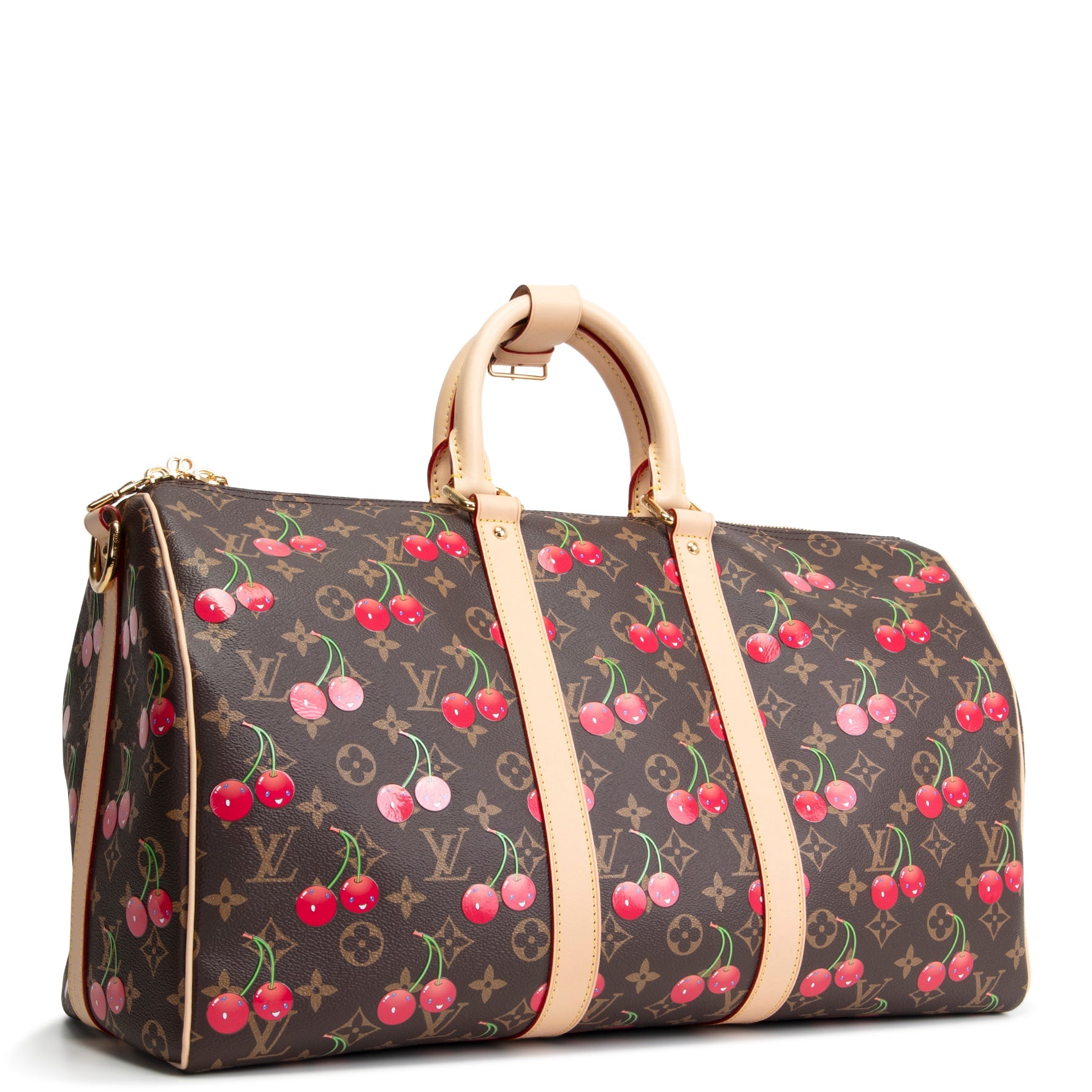 LOUIS VUITTON x Murakami Monogram Cerises Keepall Bandouliere 45