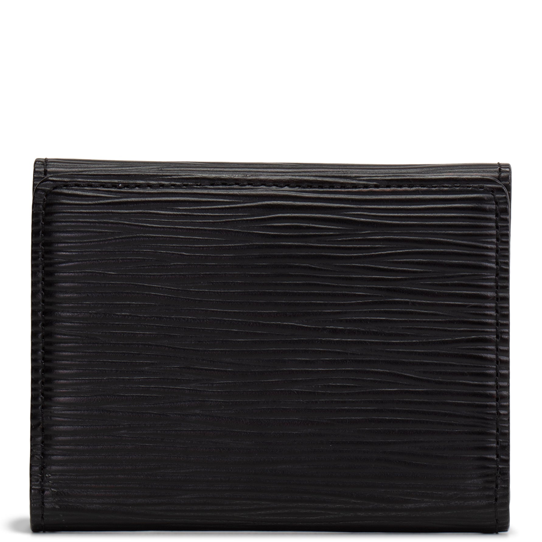 LOUIS VUITTON Vintage Epi Leather Compact Wallet - Black
