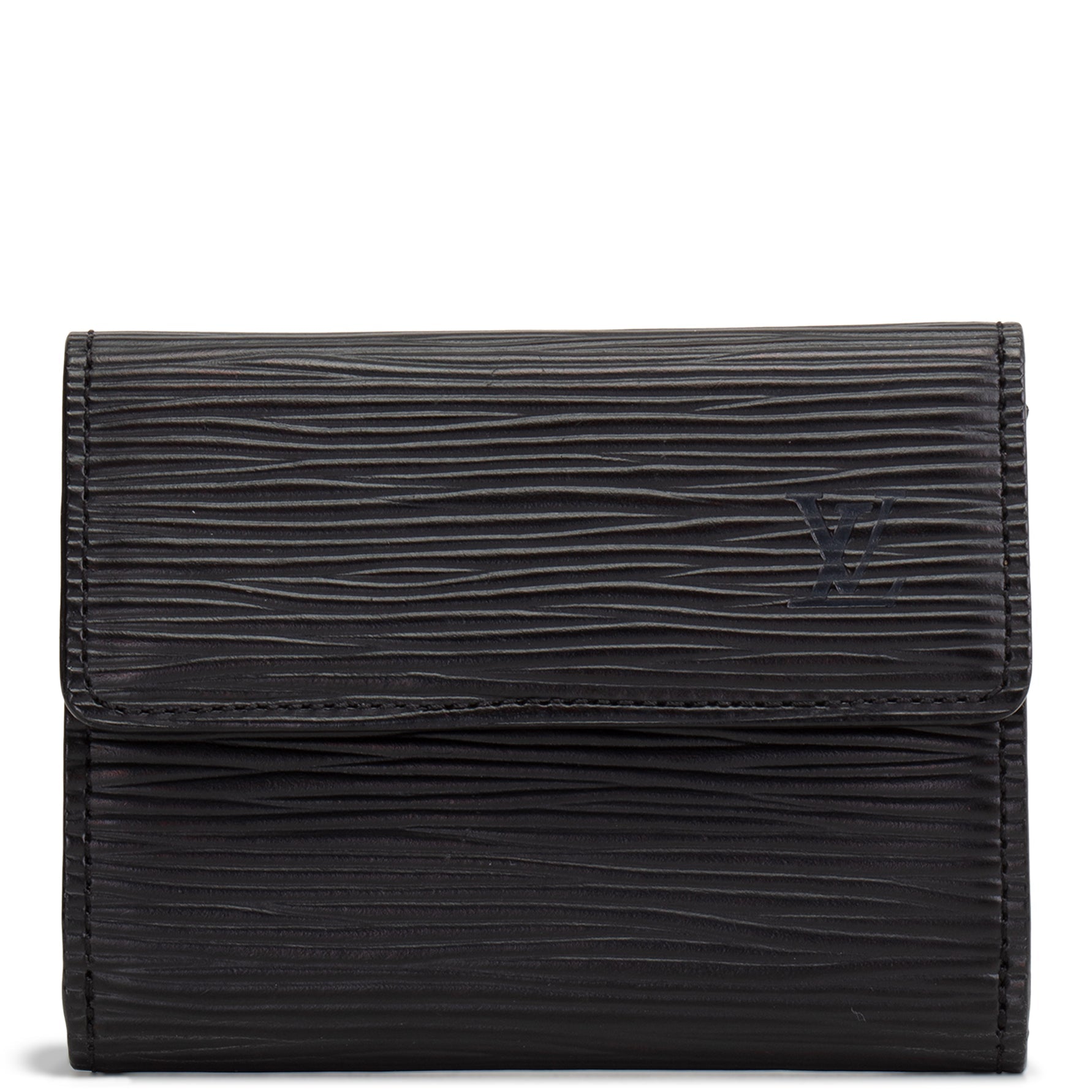 LOUIS VUITTON Vintage Epi Leather Compact Wallet - Black