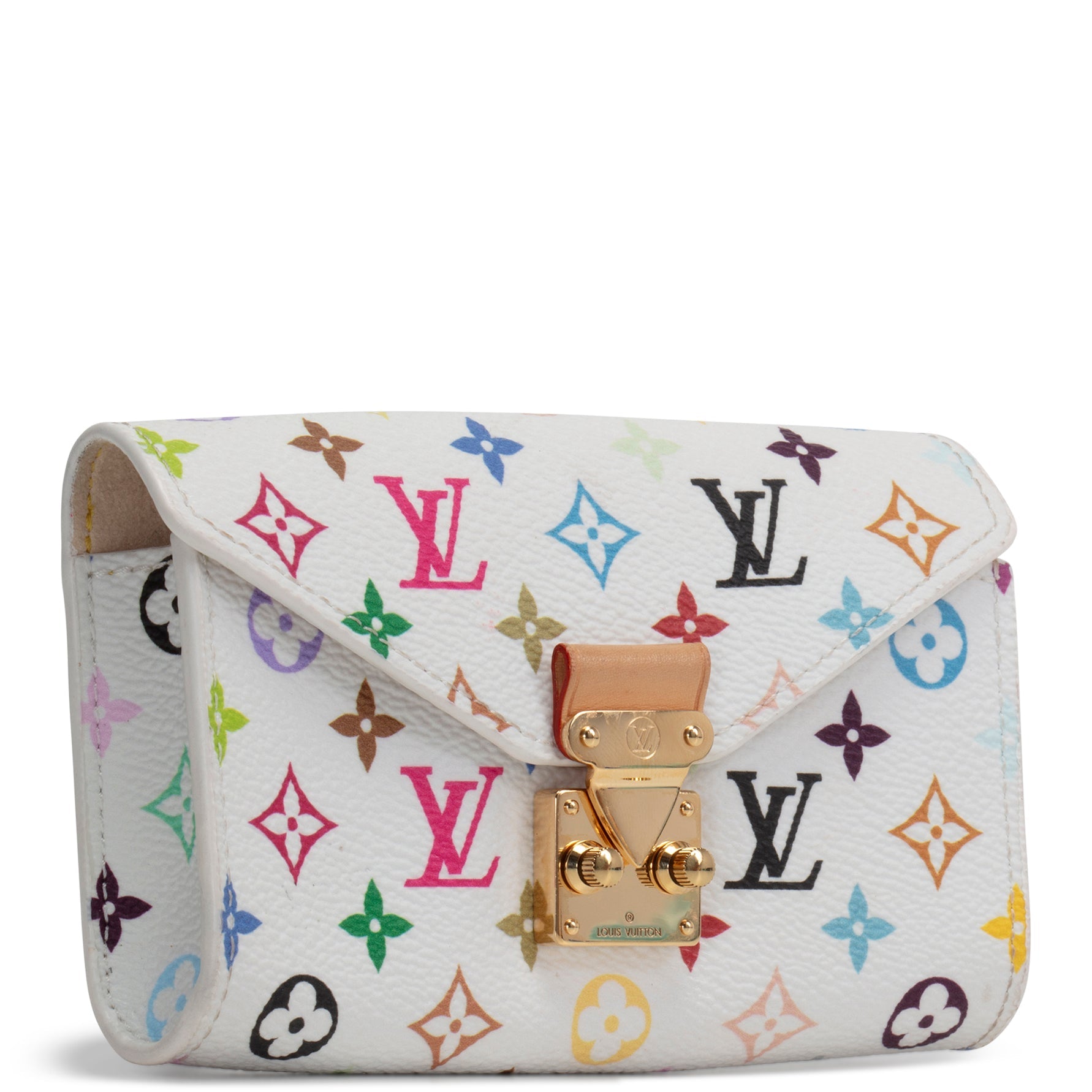 LOUIS VUITTON x TM Monogram Multicolore Pouch Metis Belt - White