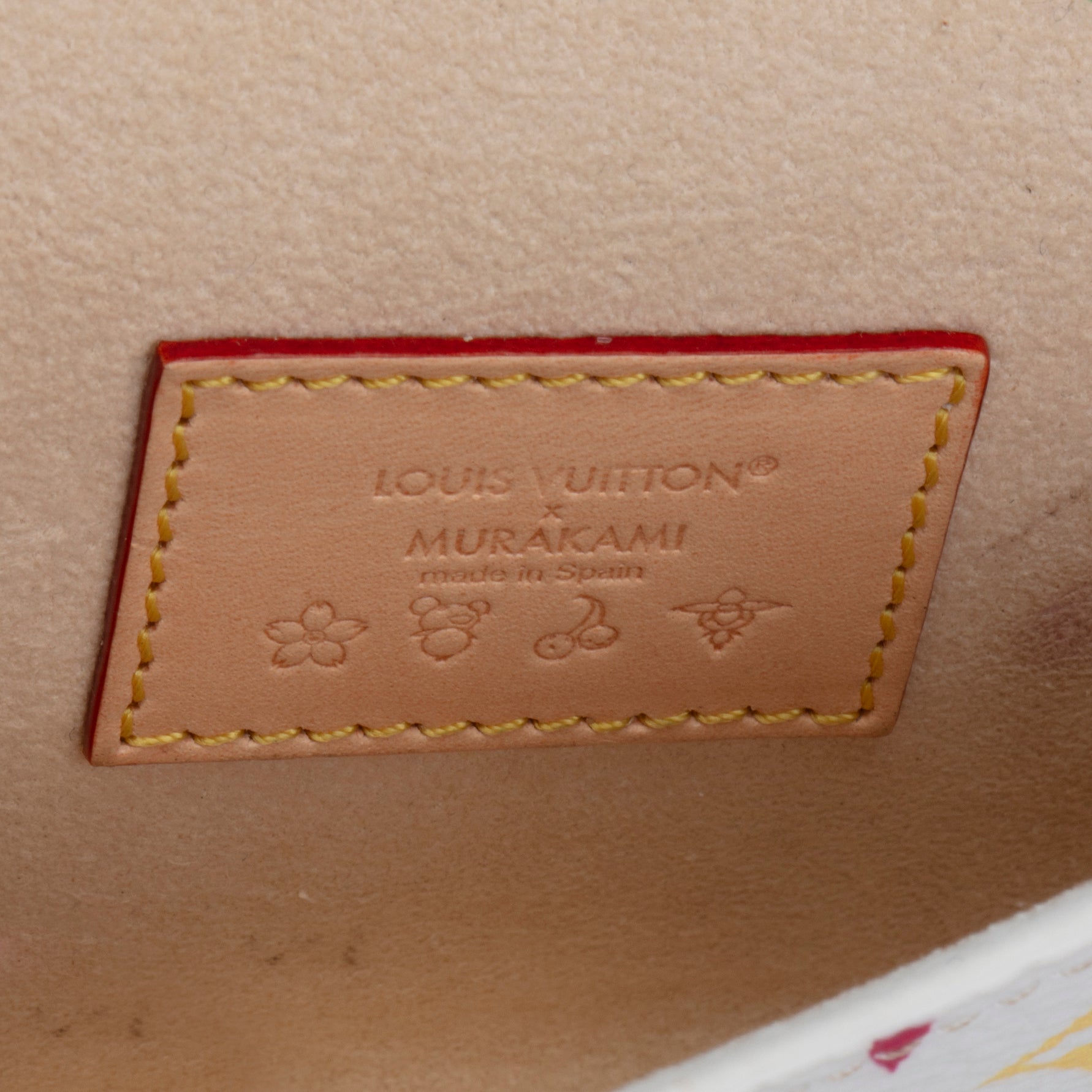 LOUIS VUITTON x TM Monogram Multicolore Pouch Metis Belt - White