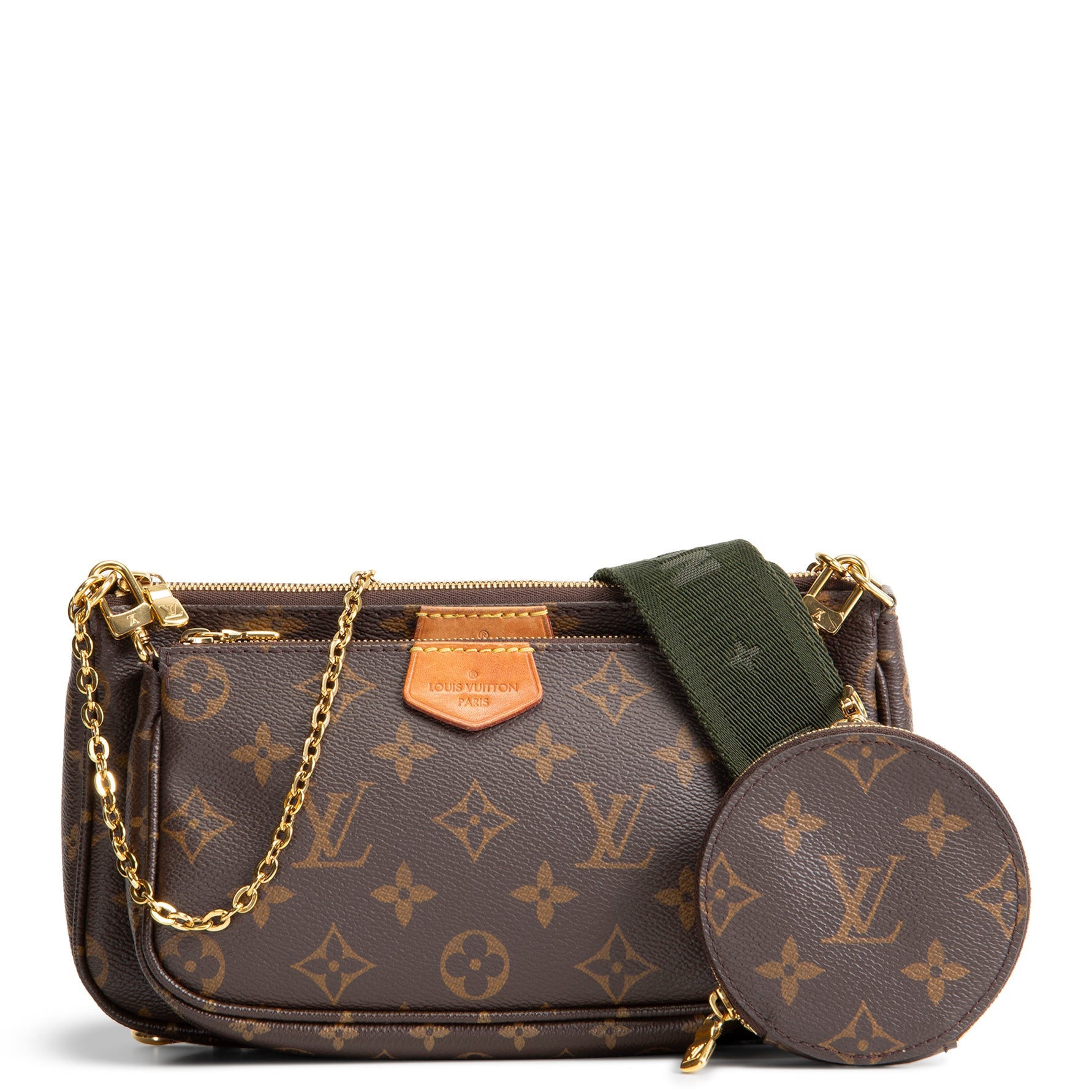 LOUIS VUITTON Monogram Multi Pochette Accessoires - Olive Khaki