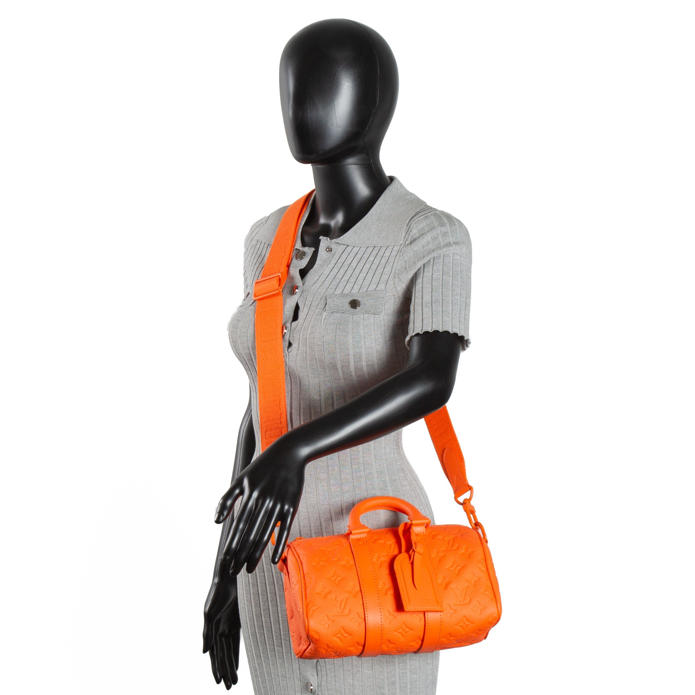 LOUIS VUITTON Taurillon Keepall Bandouliere 25 - Orange
