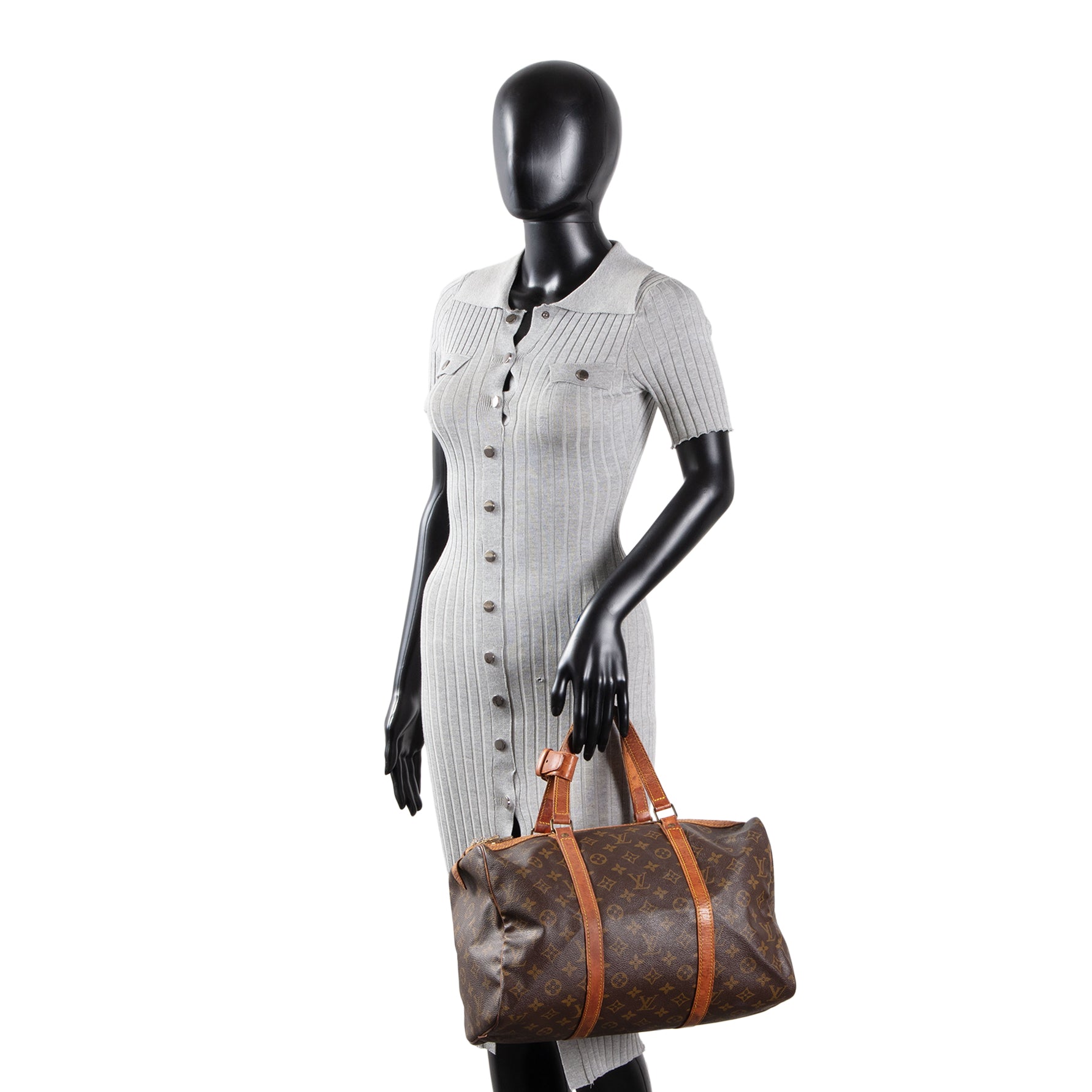LOUIS VUITTON Vintage Sac Souple 35 Monogram OUTLET FINAL SALE