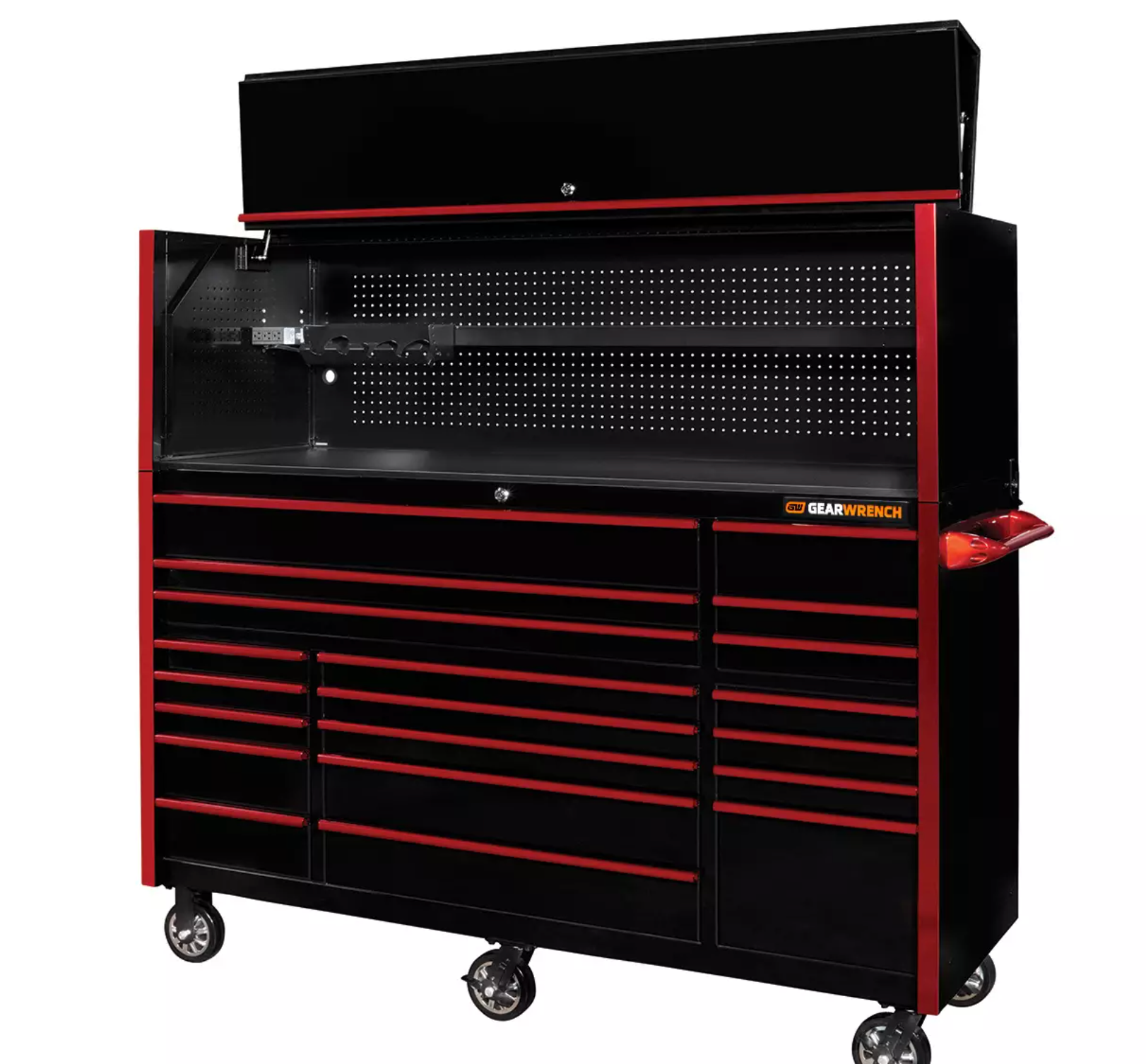 InfinityTool 990 – 20-Drawer Tool Cart with Top Cabinet & 990 Tools Included