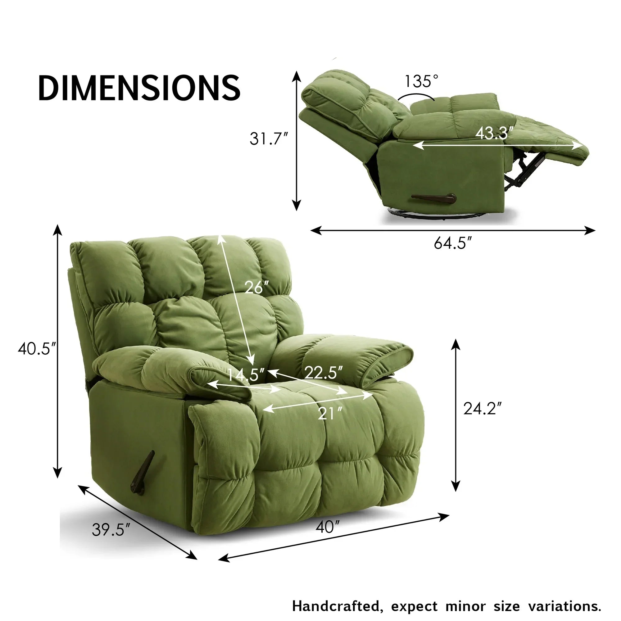 PrimeLounge Rocker Recliner Rocker Recliner Chair