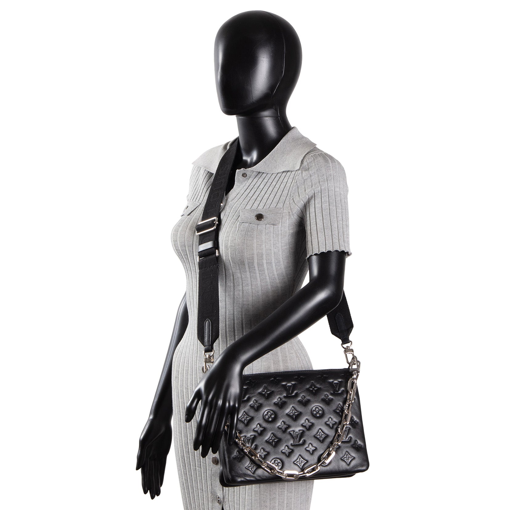 LOUIS VUITTON Monogram Coussin PM - Black
