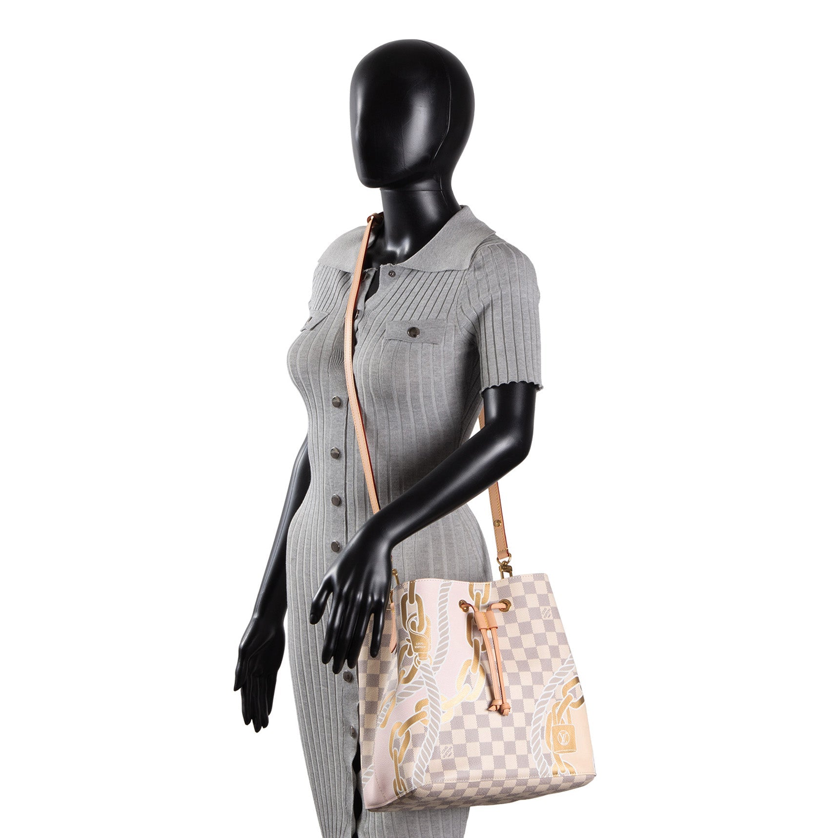 LOUIS VUITTON Damier Azur Nautical NeoNoe Bucket Bag MM
