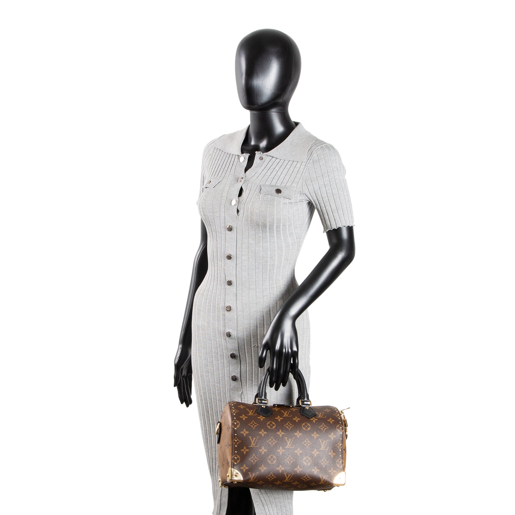 LOUIS VUITTON Speedy Trunk 25 Monogram Reverse
