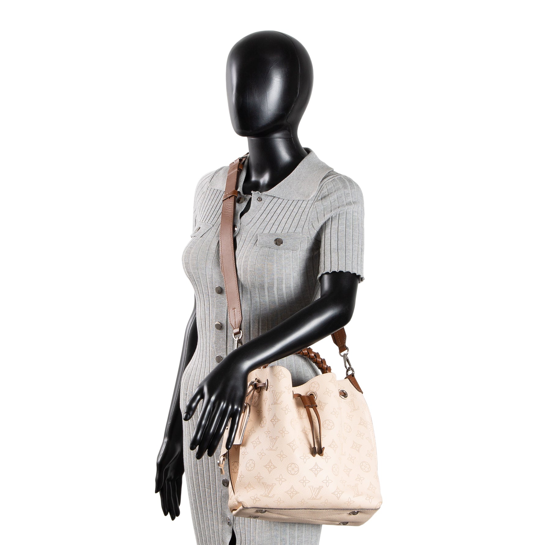 LOUIS VUITTON Muria Mahina Bucket Bag - Crème