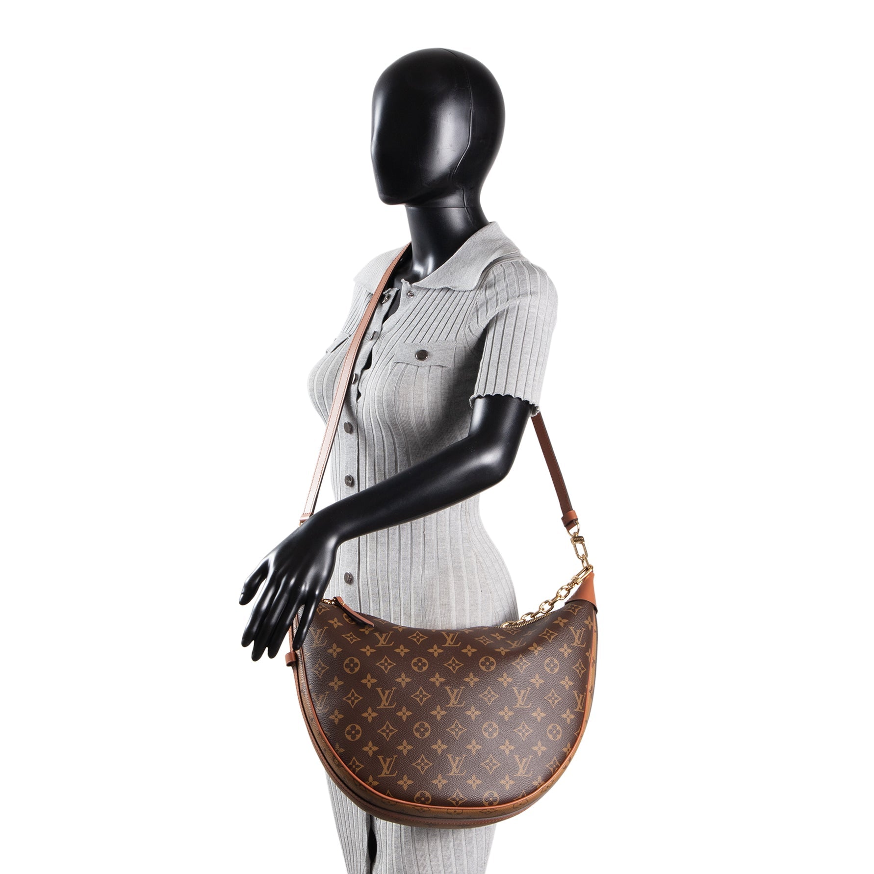 LOUIS VUITTON Reverse Monogram Loop Hobo w/pouch